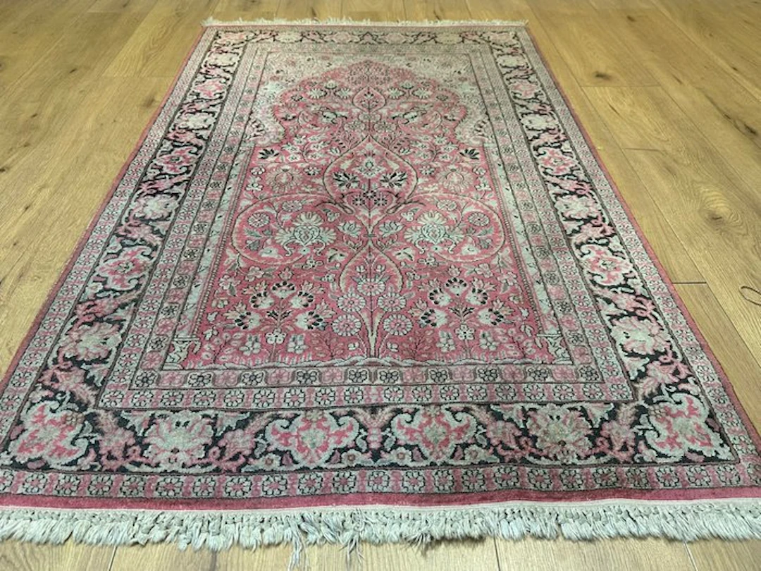 Beautiful cashmere silk rug with Tree of Life pattern - Carpet - 155 cm - 93 cm