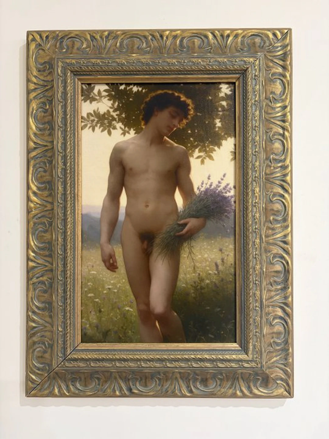 Alexy Berthelot - le bouquet de lavande + cadre vintage