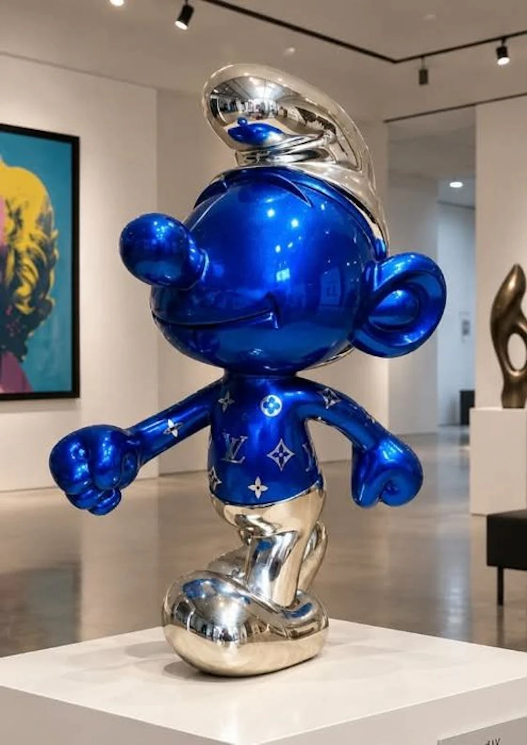 New'Artsy X - Smurf Statue Louis Vuitton XL