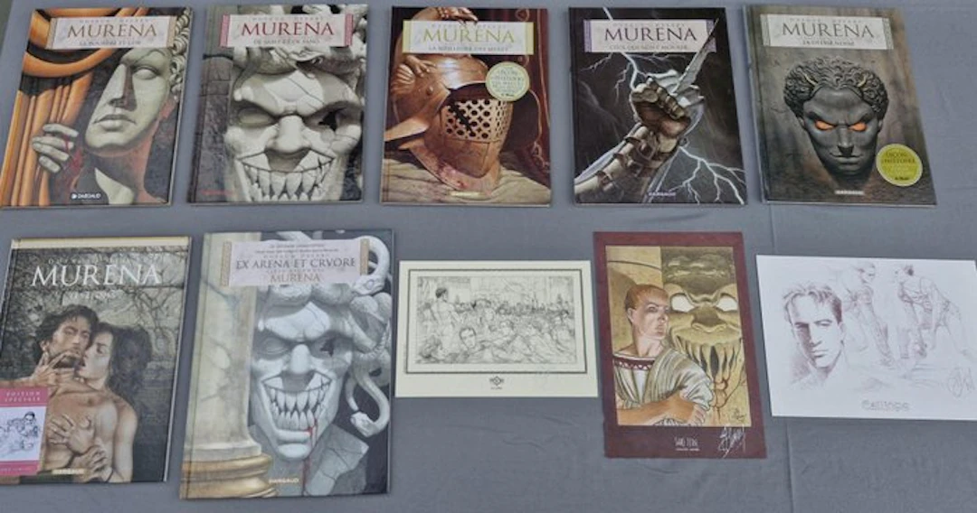Murena T1 à T5 + T2 en latin + T9 + 3x ex-libris - 7x C...