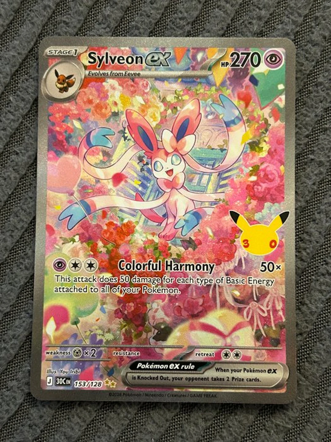 Pokémon - 1 Card - Sylveon 153/128 Full art