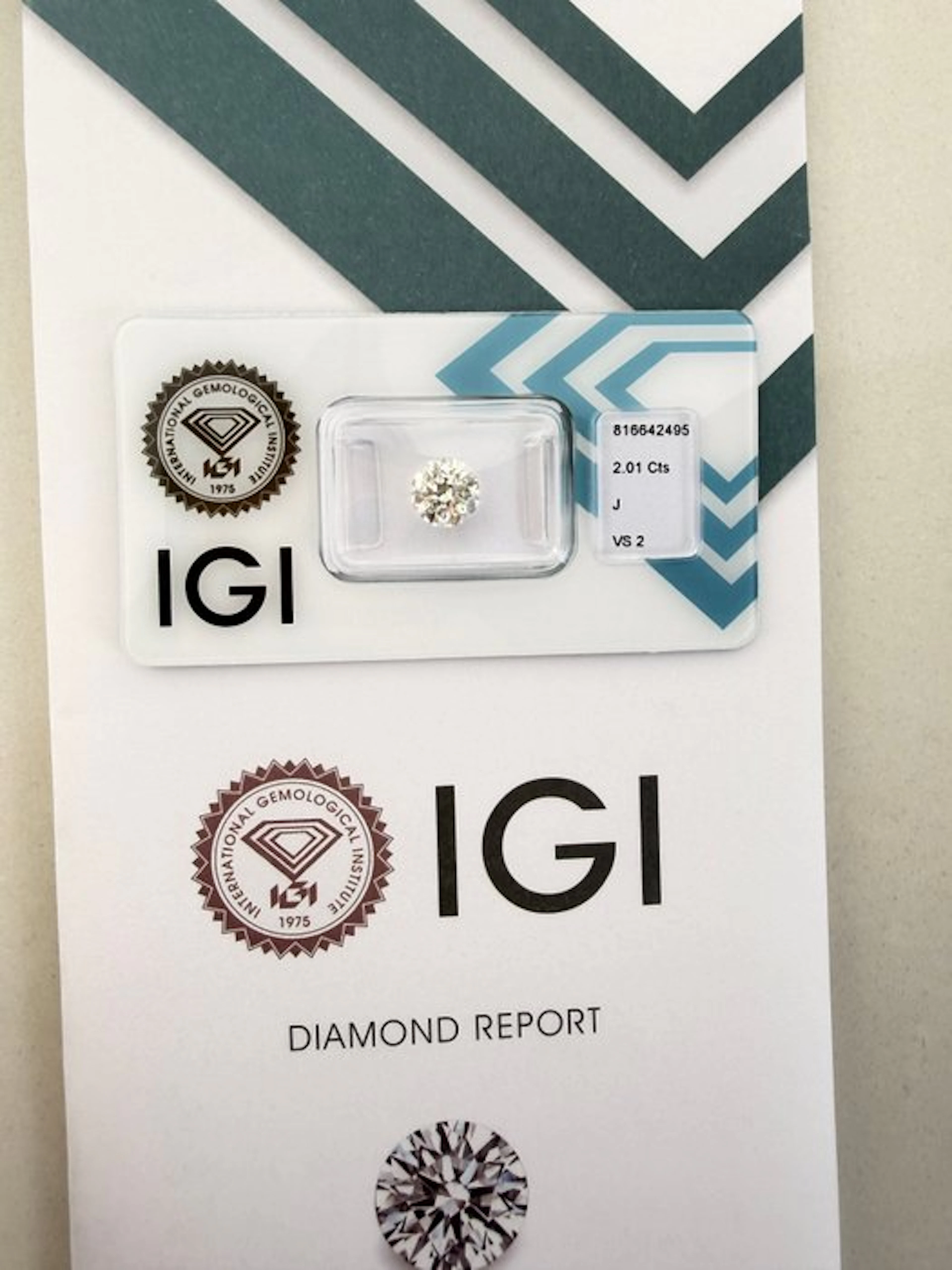 No reserve price - 1 pcs Diamond (Natural) - 2.01 ct...
