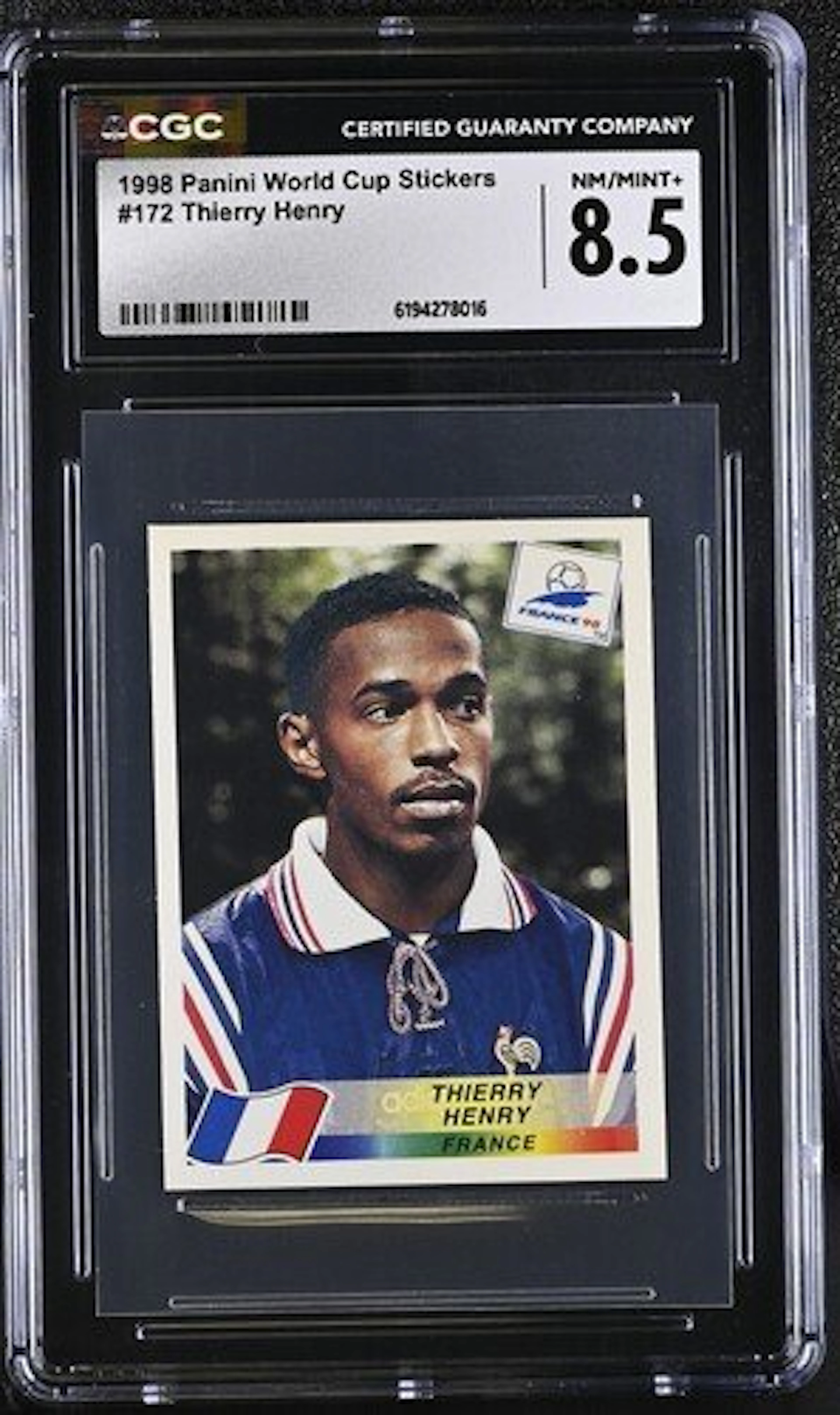 1998 Panini Thierry Henry #172 - Panini World Cup France...
