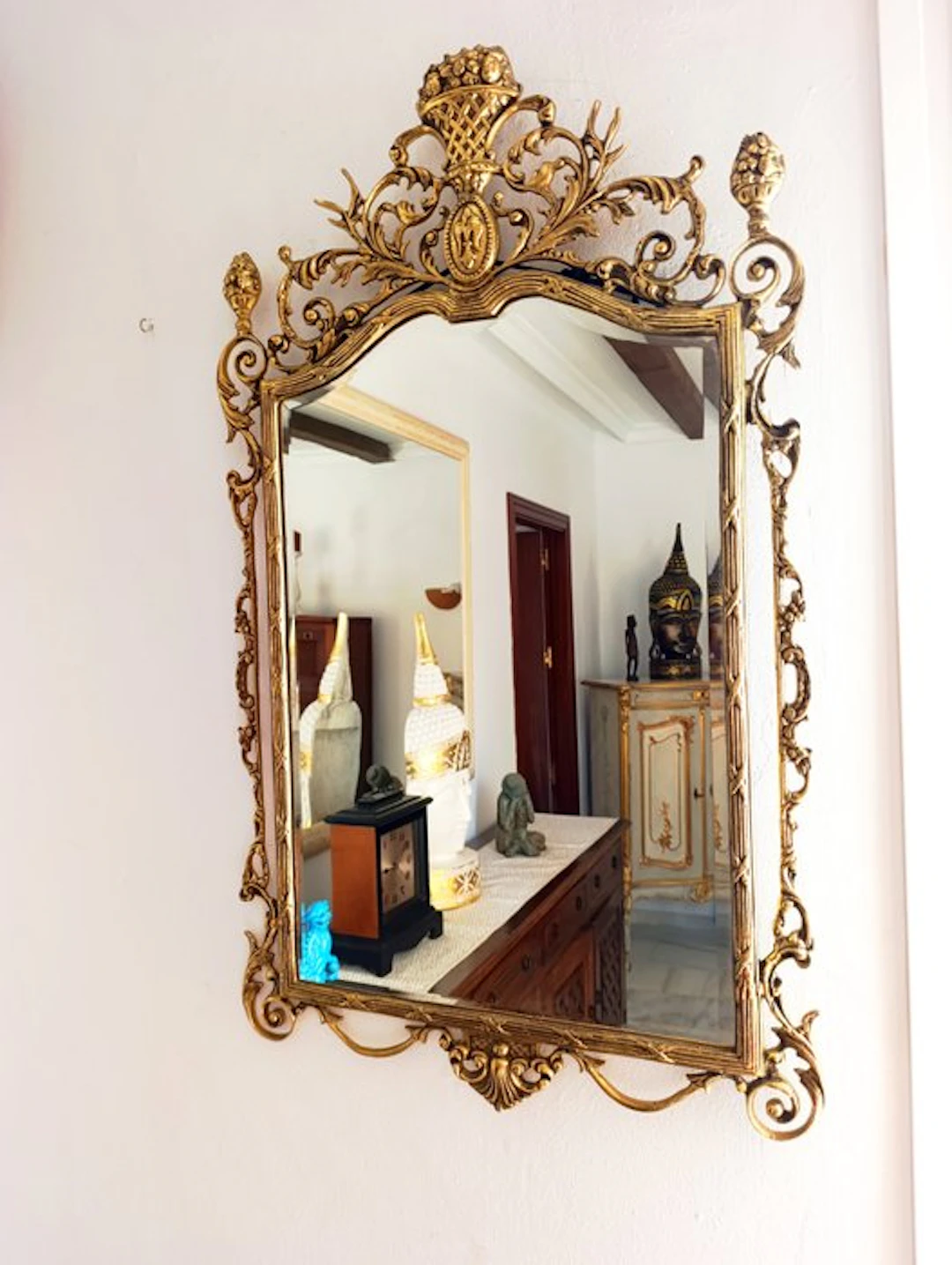 Wall mirror - Gilt bronze - Gold Bronze Mirror