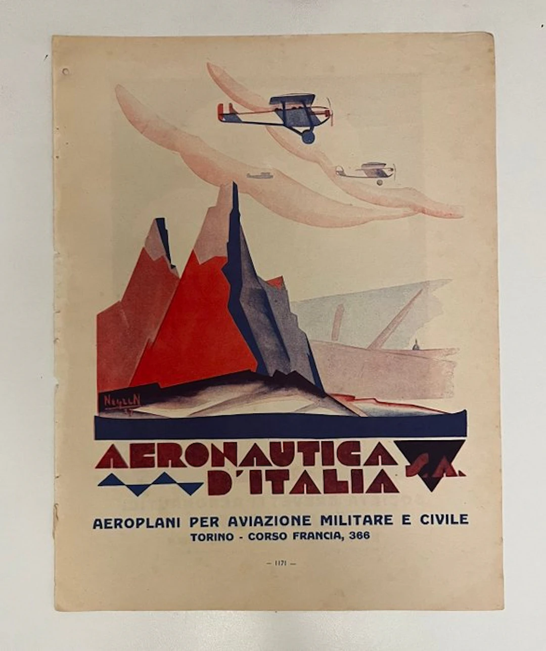 Gino Negrin - Aeropittura futurista Aeronautica...
