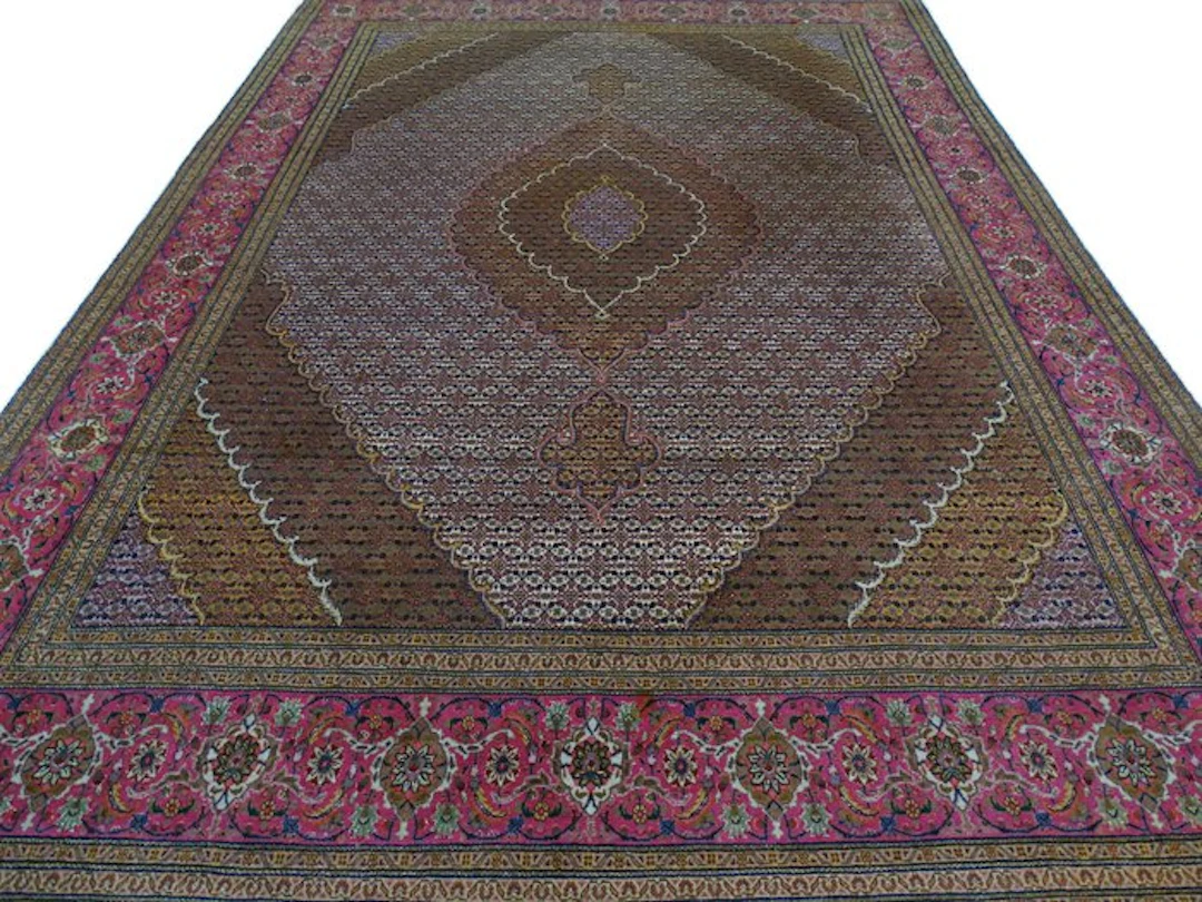 XL-Tabriz Mahi with Silk - Cleaned - Rug - 349 cm - 249 cm