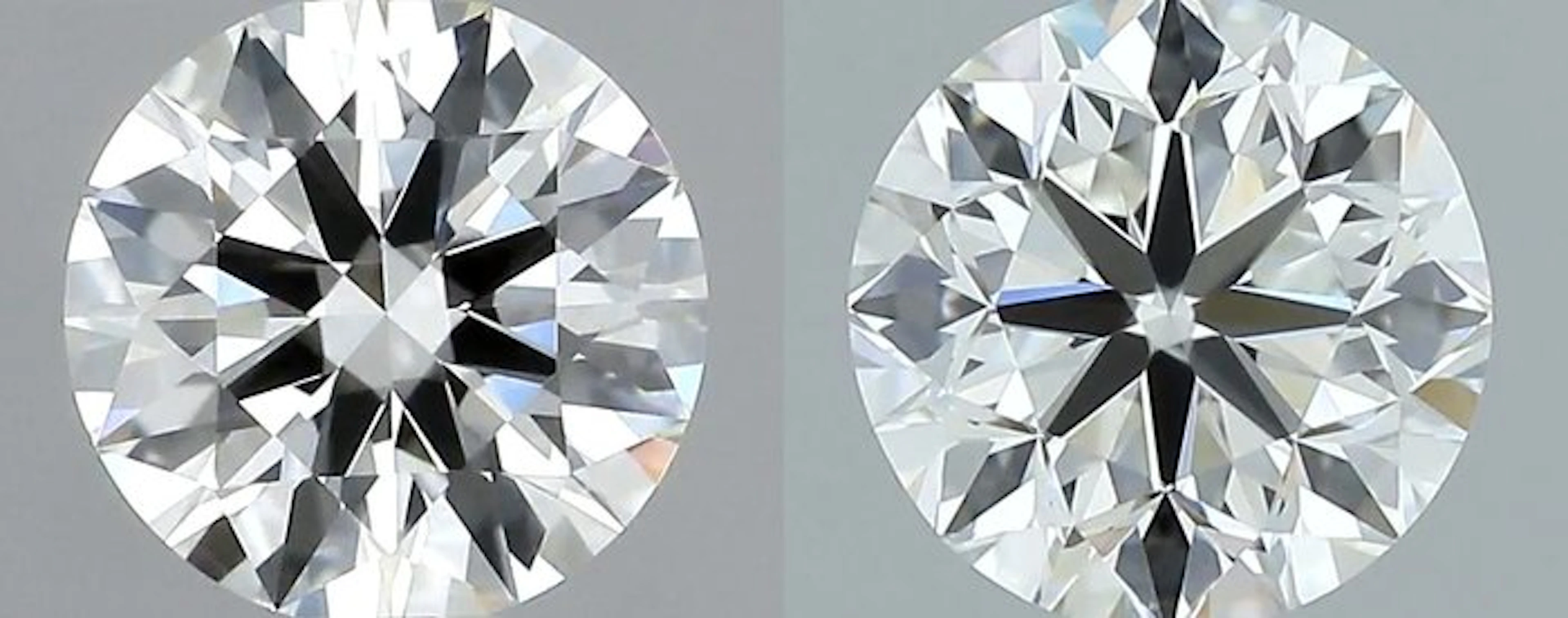 No reserve price - 2 pcs Diamond (Natural) - 1.00 ct - Round - F - VVS2