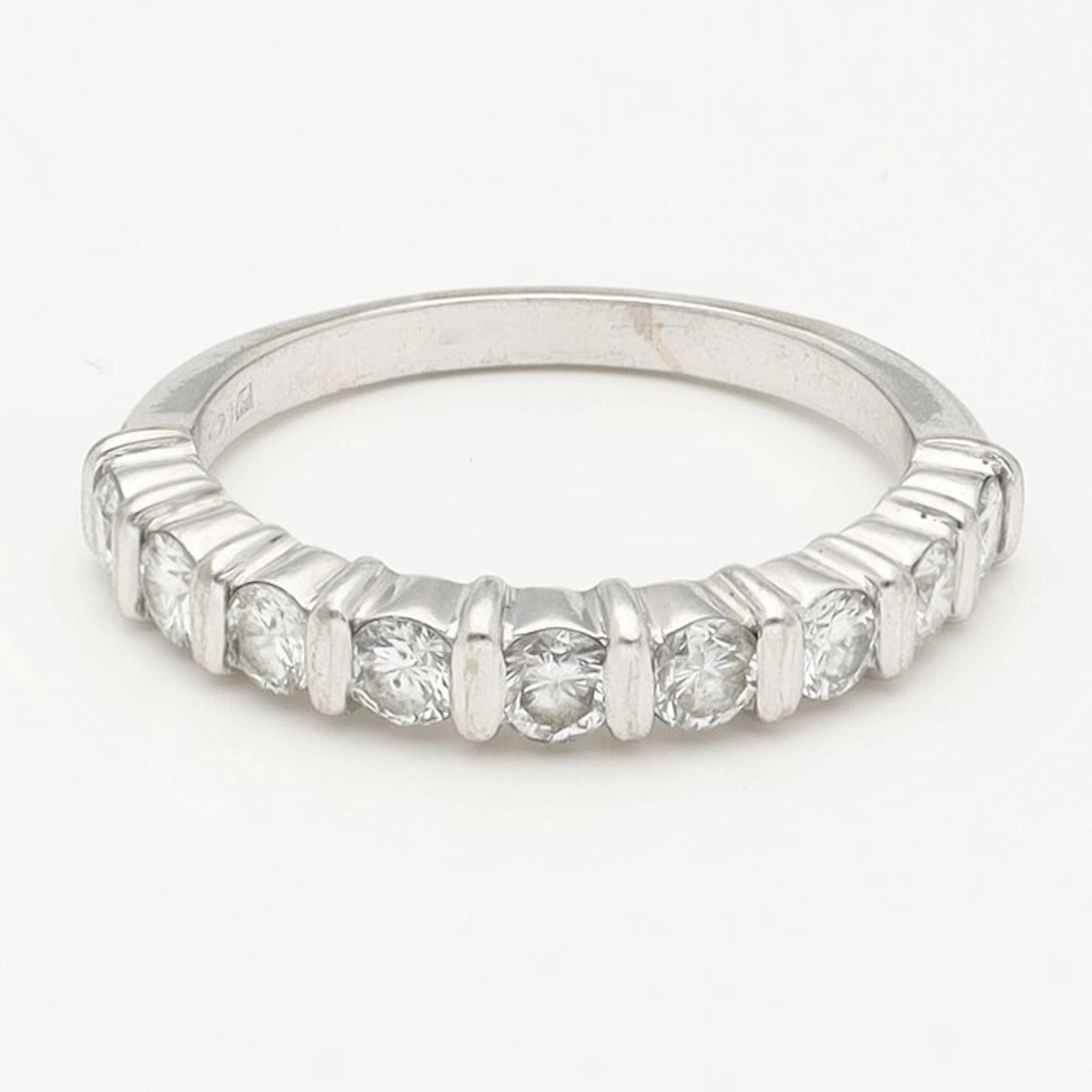 Ring - 18 kt. White gold Diamond (Natural) - Riding ring