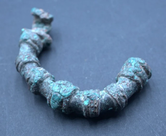 Ancient Greek Bronze bow brooch (Phrygian type) - 59 mm (No reserve price)