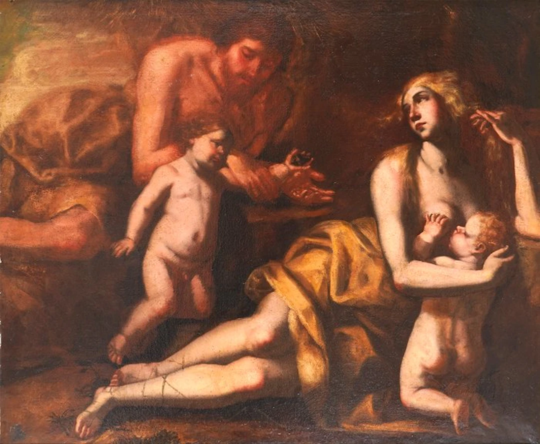 Giovan Francesco de Rosa, detto Pacecco (1607–1656) - Adamo ed Eva