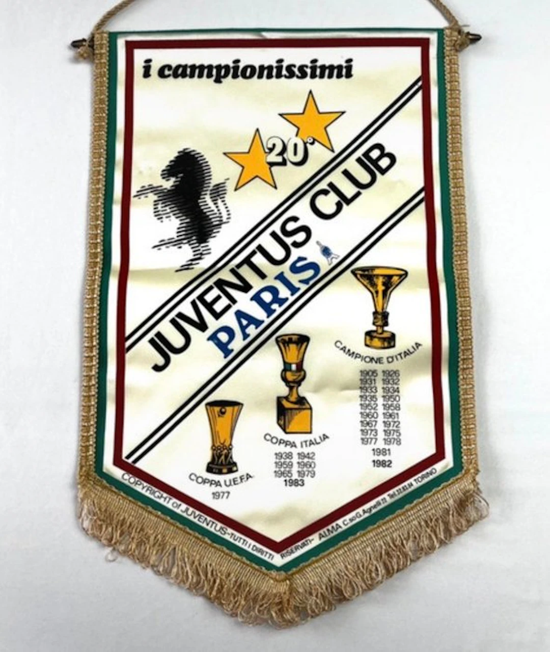 Juventus - Club - 1983 - Flag / pennant