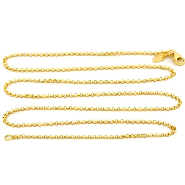 No reserve price - Necklace - 18 kt. Yellow gold - Rolò - 50 cm