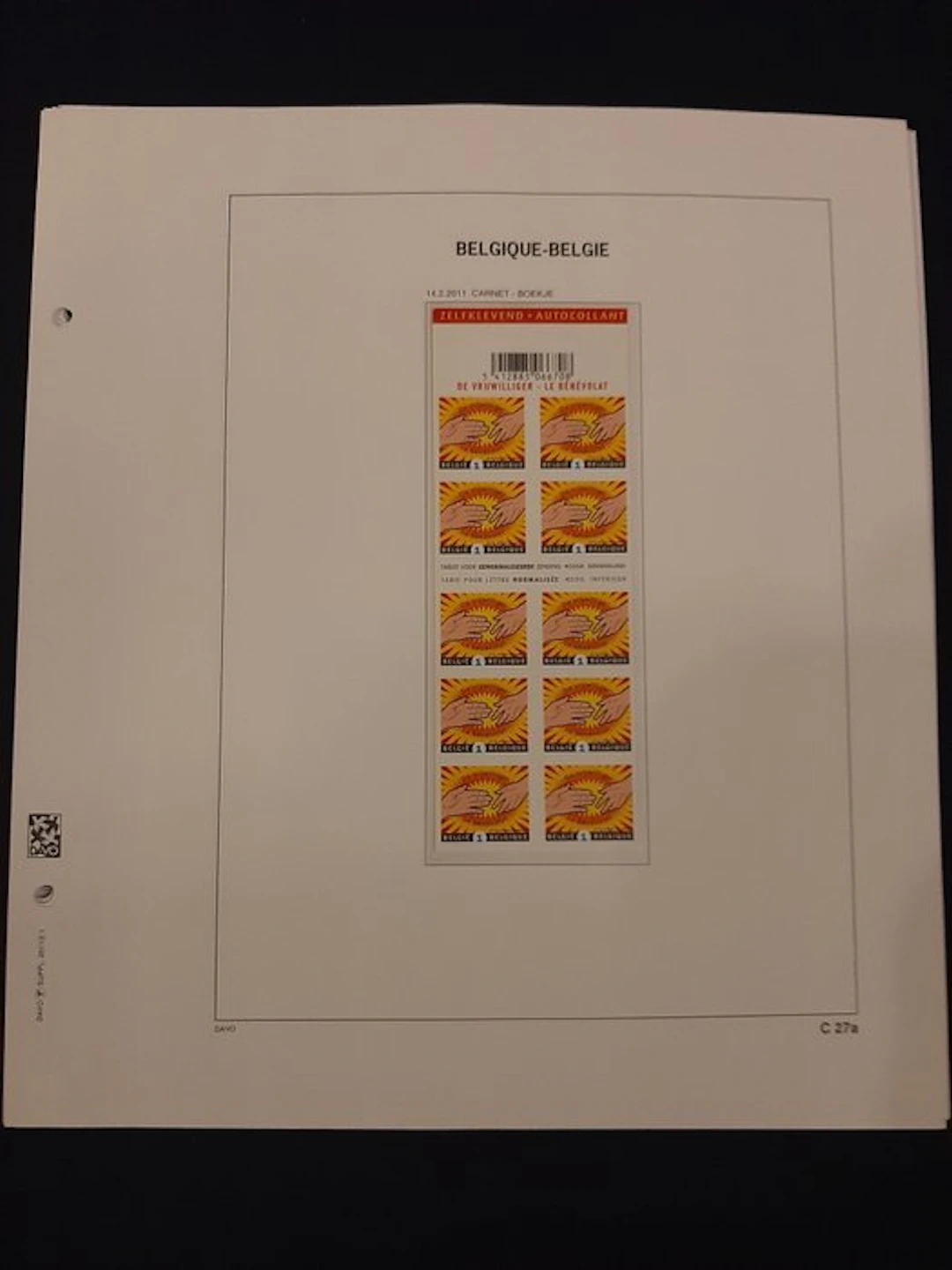 Belgium 2011/2012 - the stamp booklets according to the...