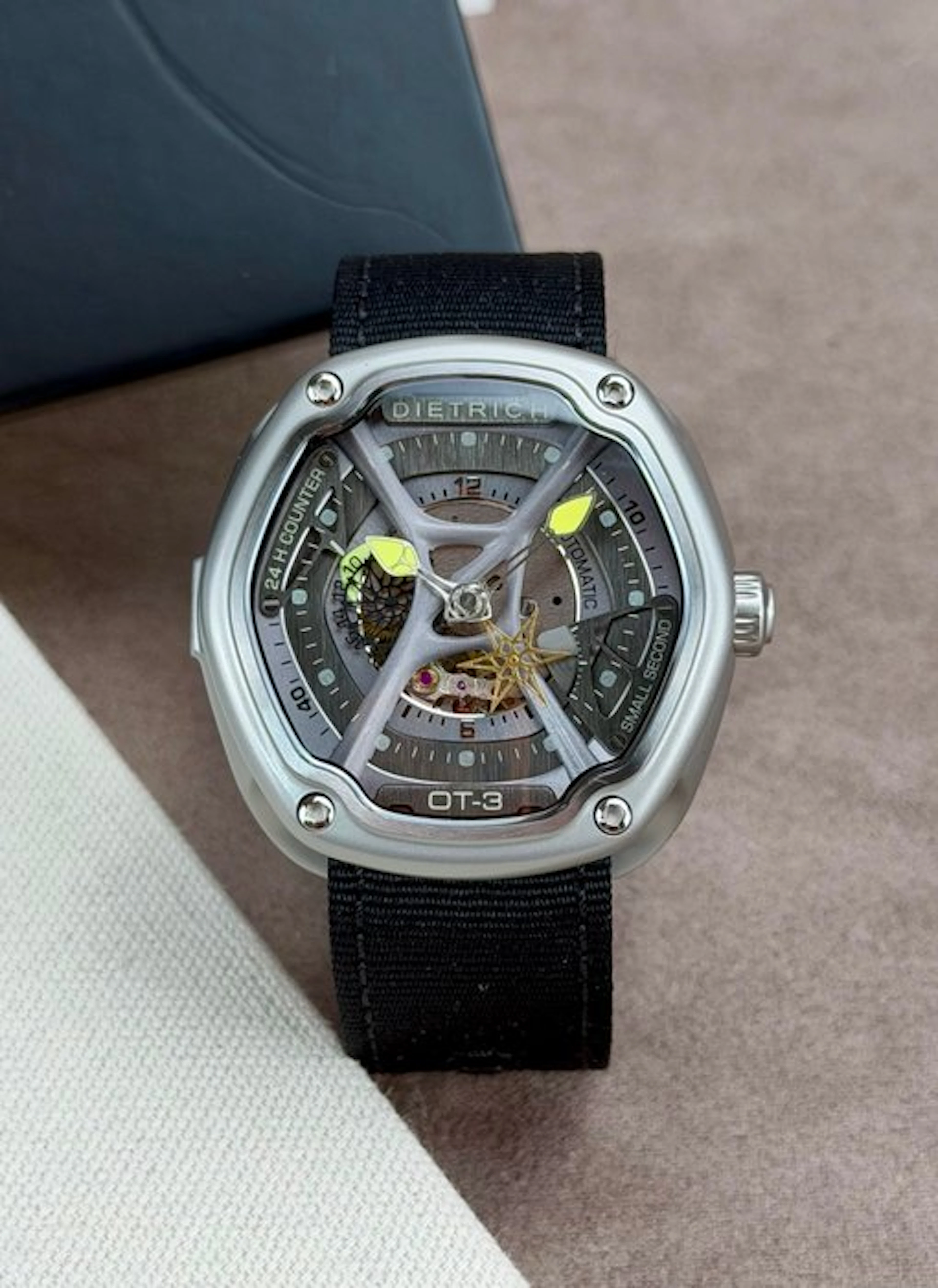 Dietrich - Organic Time Automatic Skeleton silver/green...