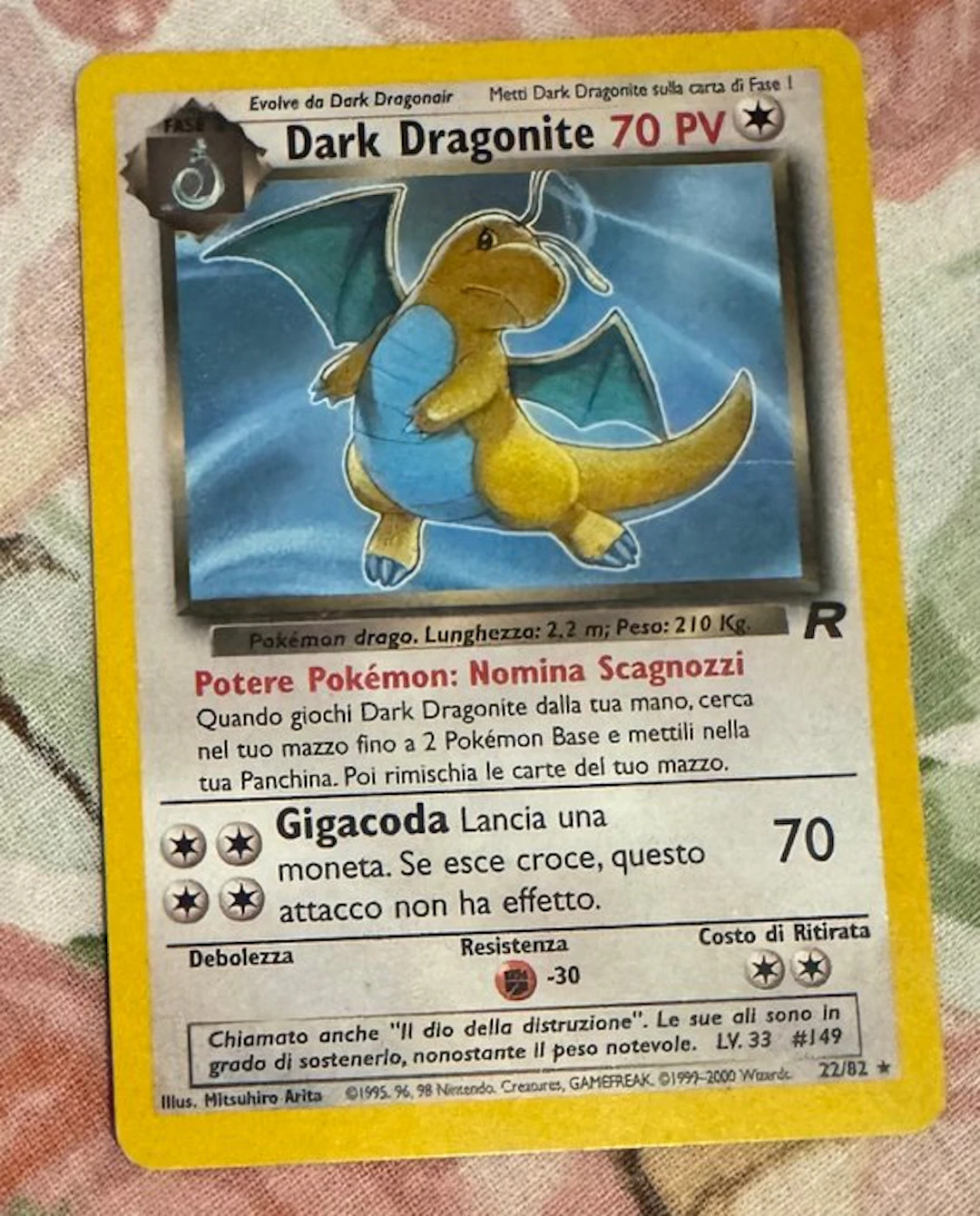 Pokémon - 2 Card - Alakazam, Dragonite 18/82 22/02 - WOTC - Team Rocket