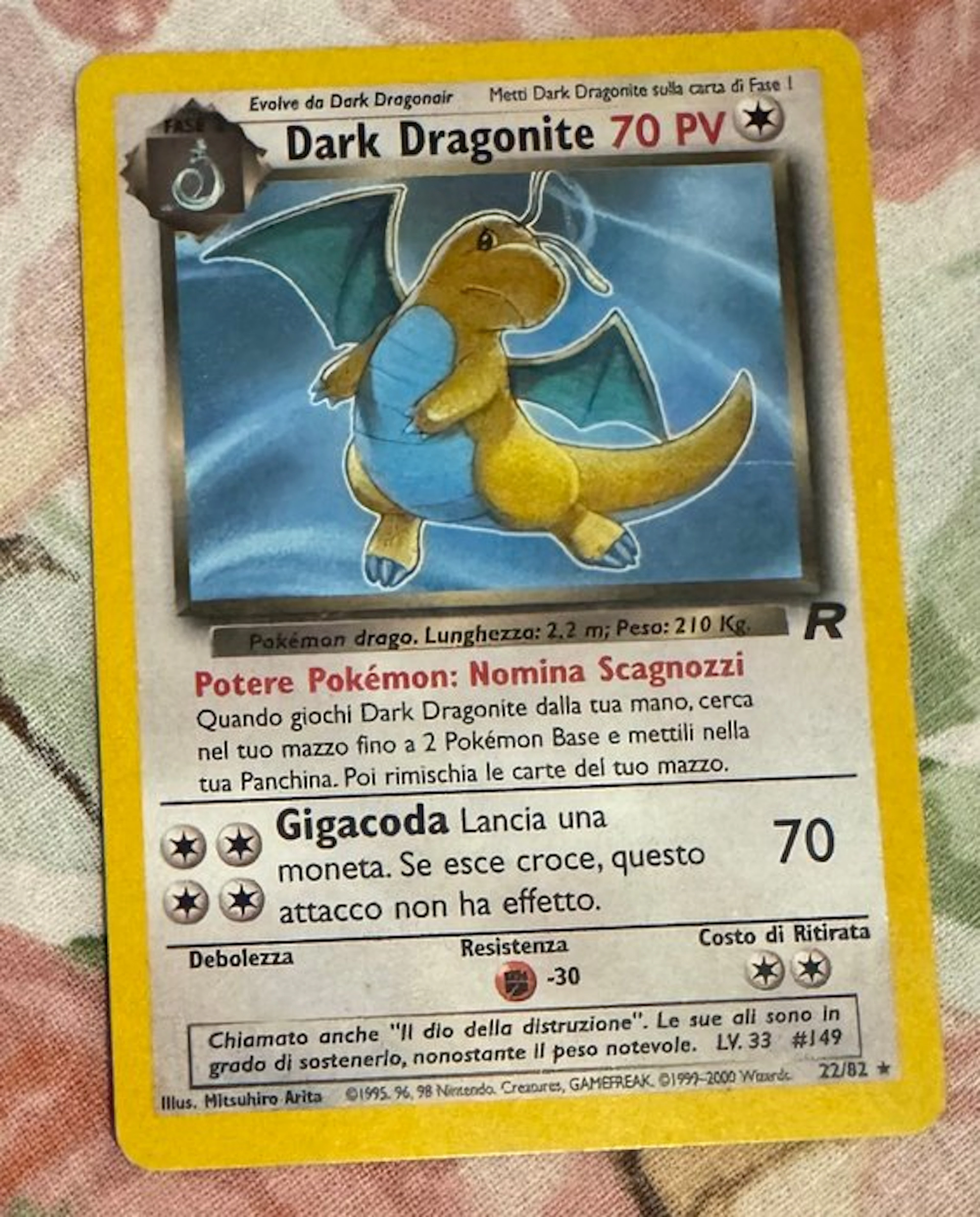 Pokémon - 2 Card - Alakazam, Dragonite 18/82 22/02 - WOTC - Team Rocket