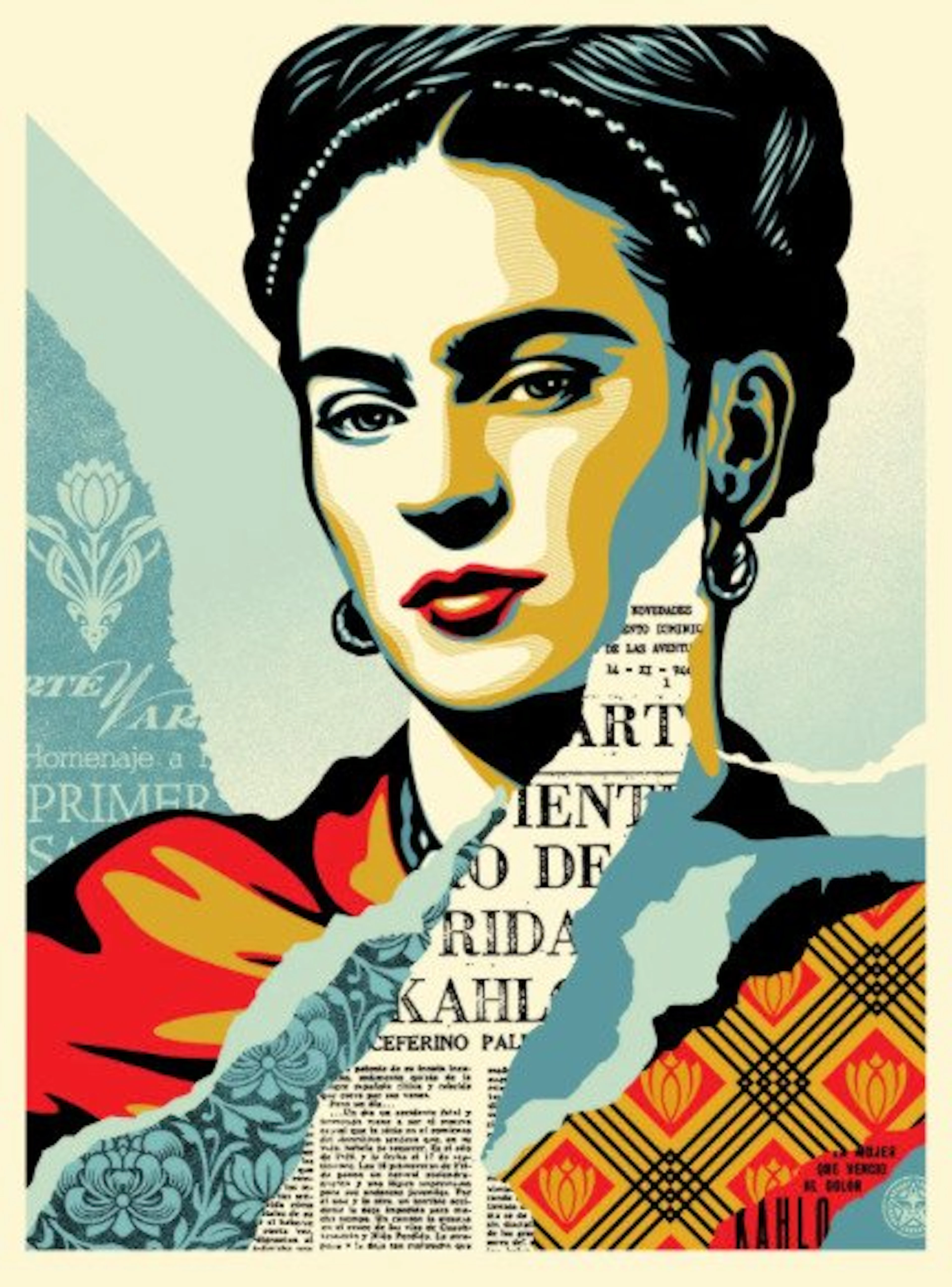 Shepard Fairey (OBEY) (1970) - The Woman Who Defeated Pain (Frida Kahlo) Signed