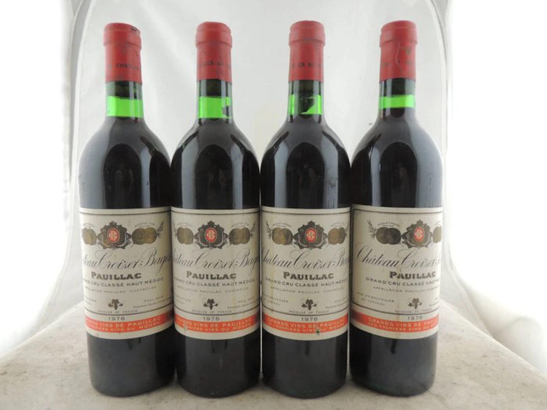 1976 Château Croizet Bages - Pauillac 5ème Grand Cru Classé - 4 Bottles (0.75L)