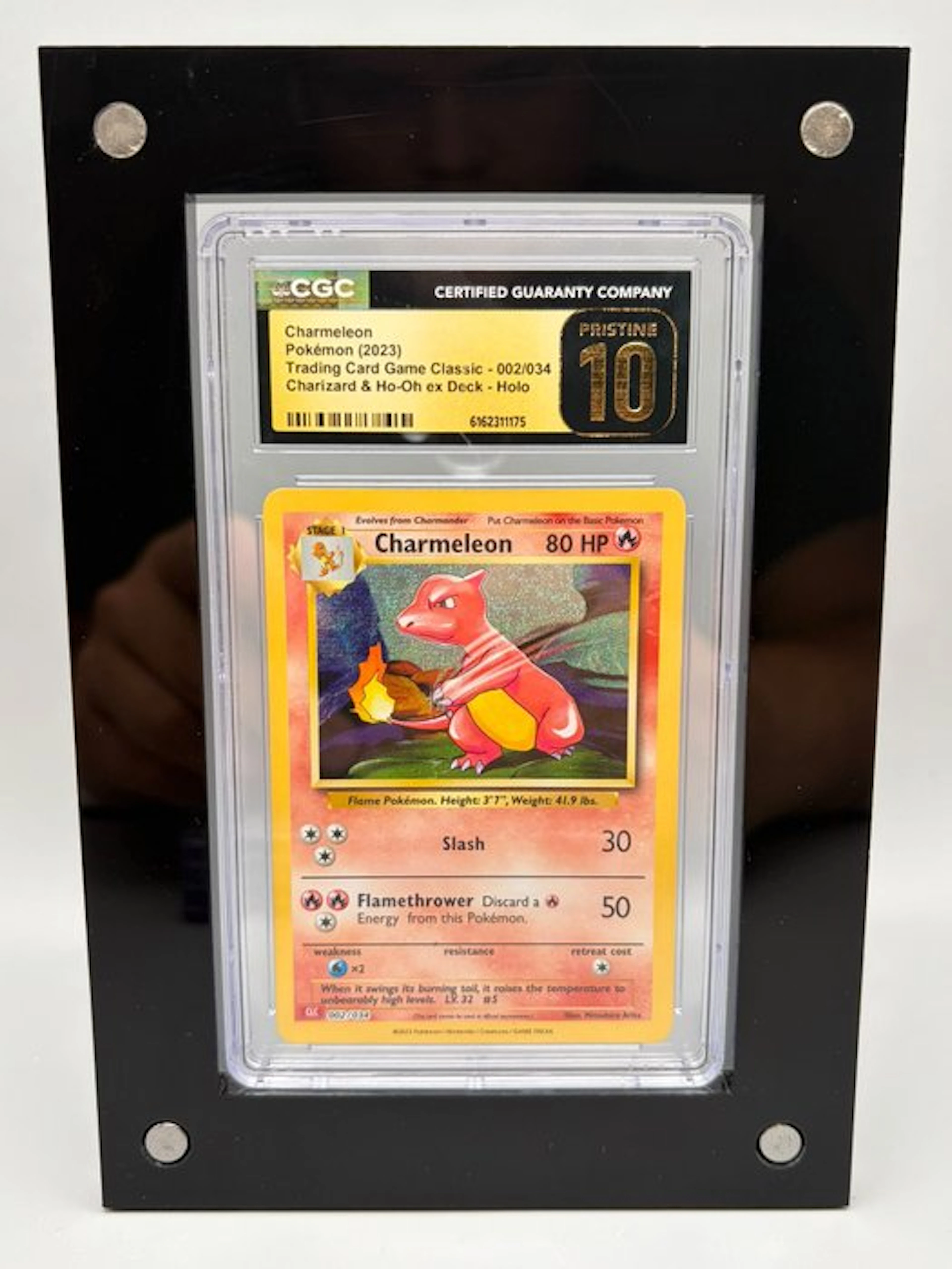Pokémon Graded card - Charmeleon Holo - CGC Pristine 10 - Sword & Shield