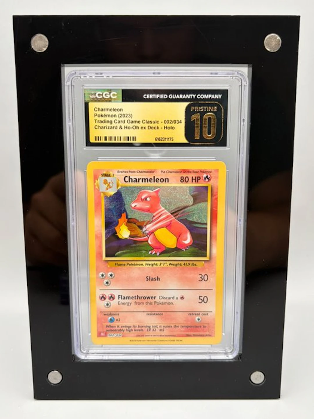 Pokémon Graded card - Charmeleon Holo - CGC Pristine 10 - Sword & Shield