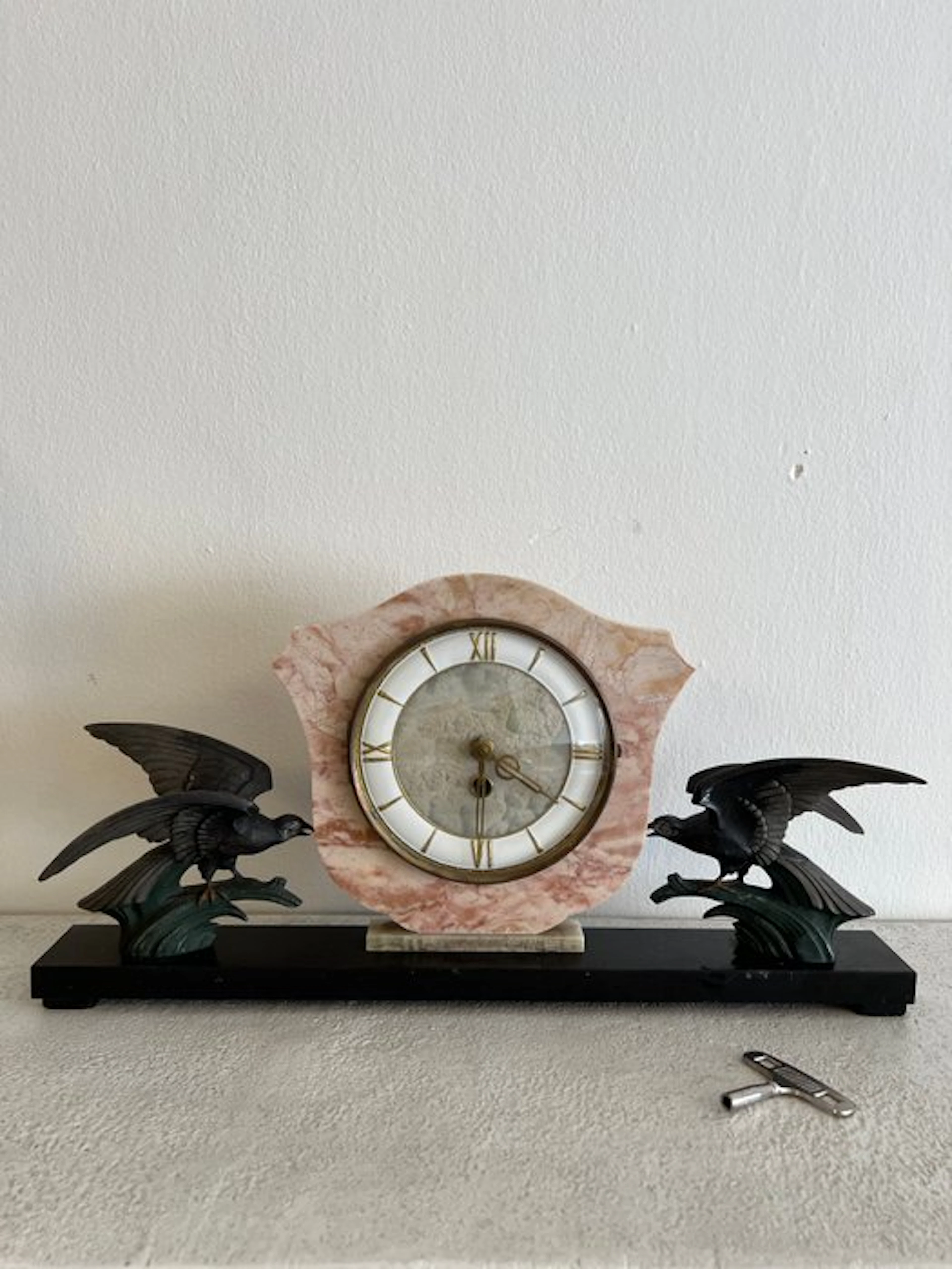 Pendulum clock / mantel clock - Frans fabricage Bauhaus...