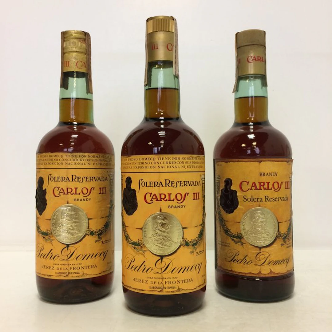 Pedro Domecq - Carlos III Solera Reservada - b. 1970s, 1980s - 75cl - 3 bottles