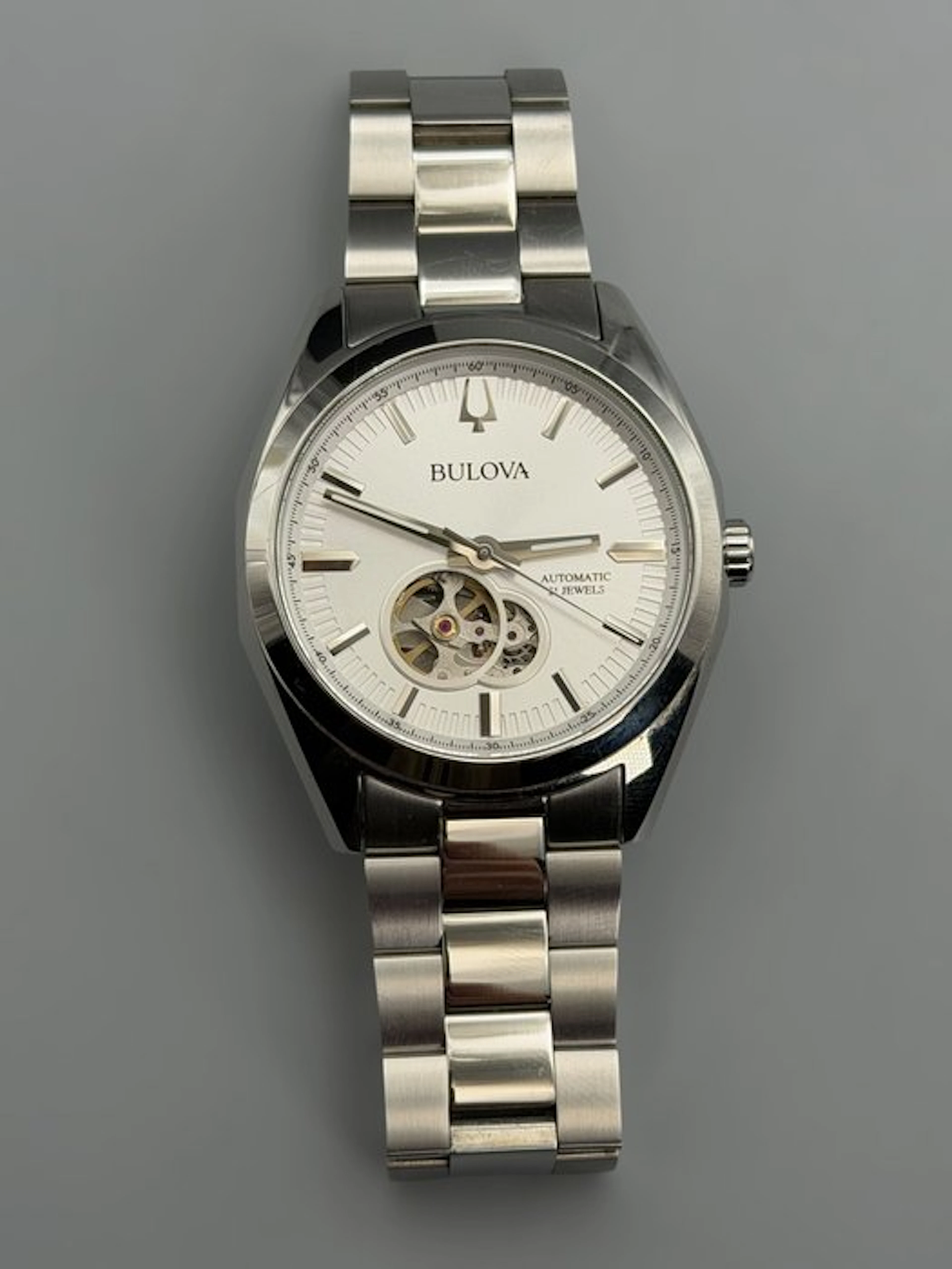 Bulova - Surveyor 96A274 – Automatic Open Heart Dress...