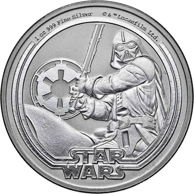1 Troy Ounce - Silver .999 - Star Wars Darth Vader 2026...