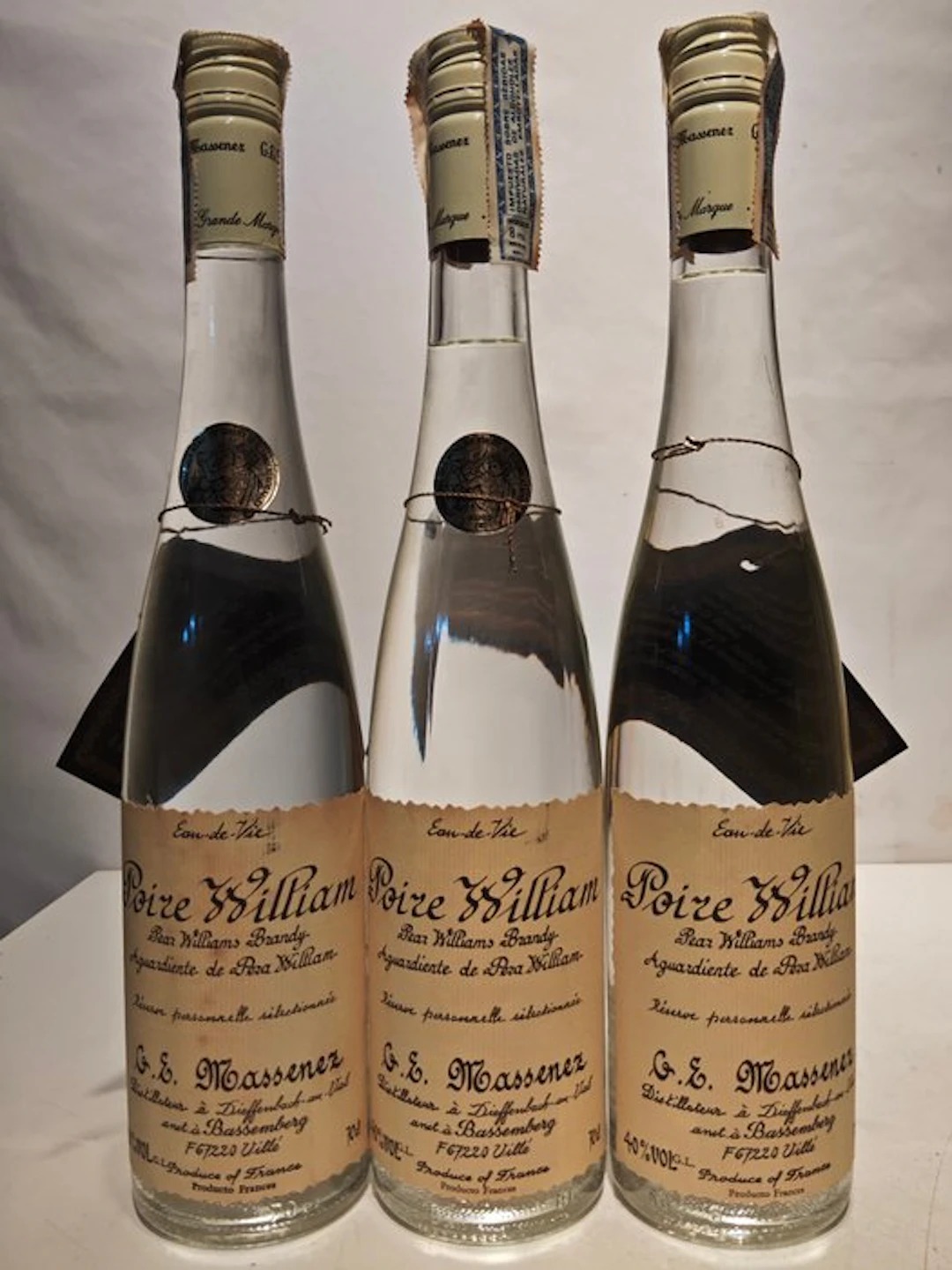 G.E. Massenez - Poire William - b. 1980s - 70cl - 3 bottles