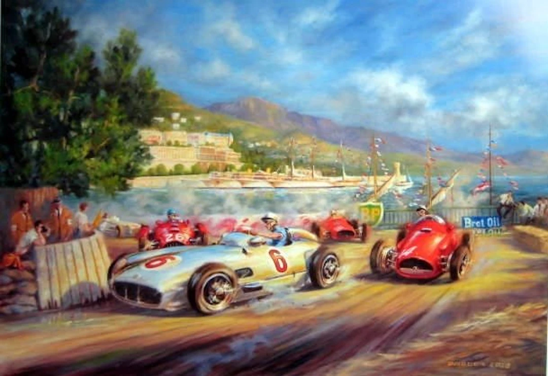 Mercedes-Benz W196 #6/Stirling Moss - Monaco Grand Prix...