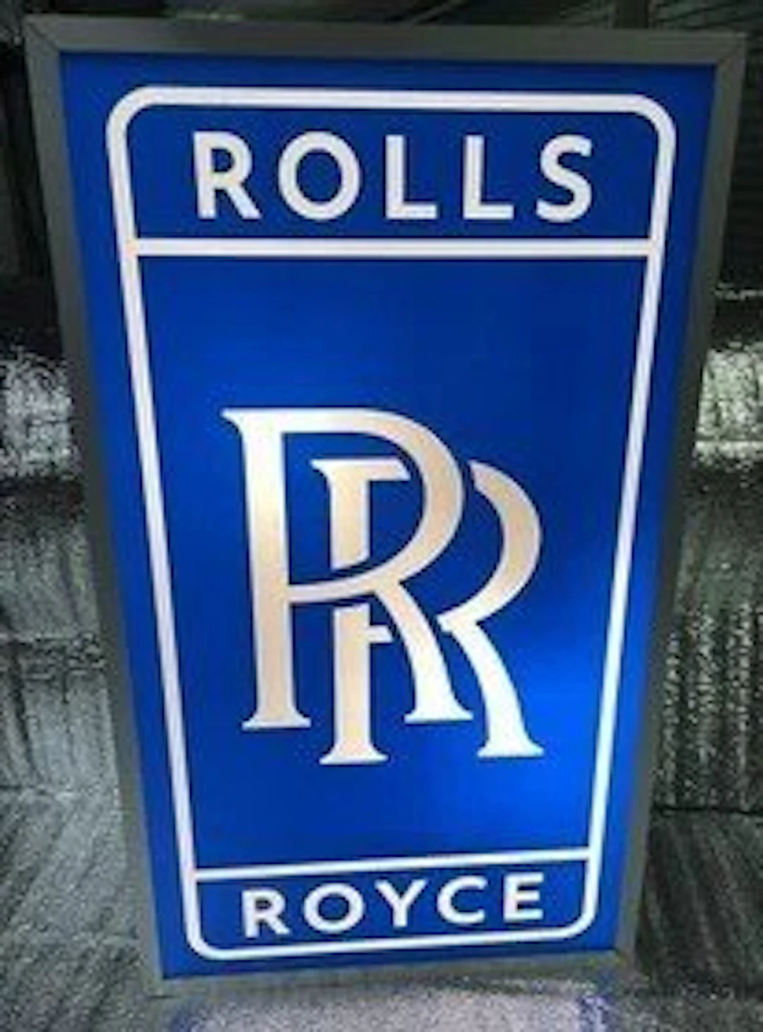 Rolls-Royce - Blue neon sign for Rolls-Royce - Sign - Steel, Polycarbonate