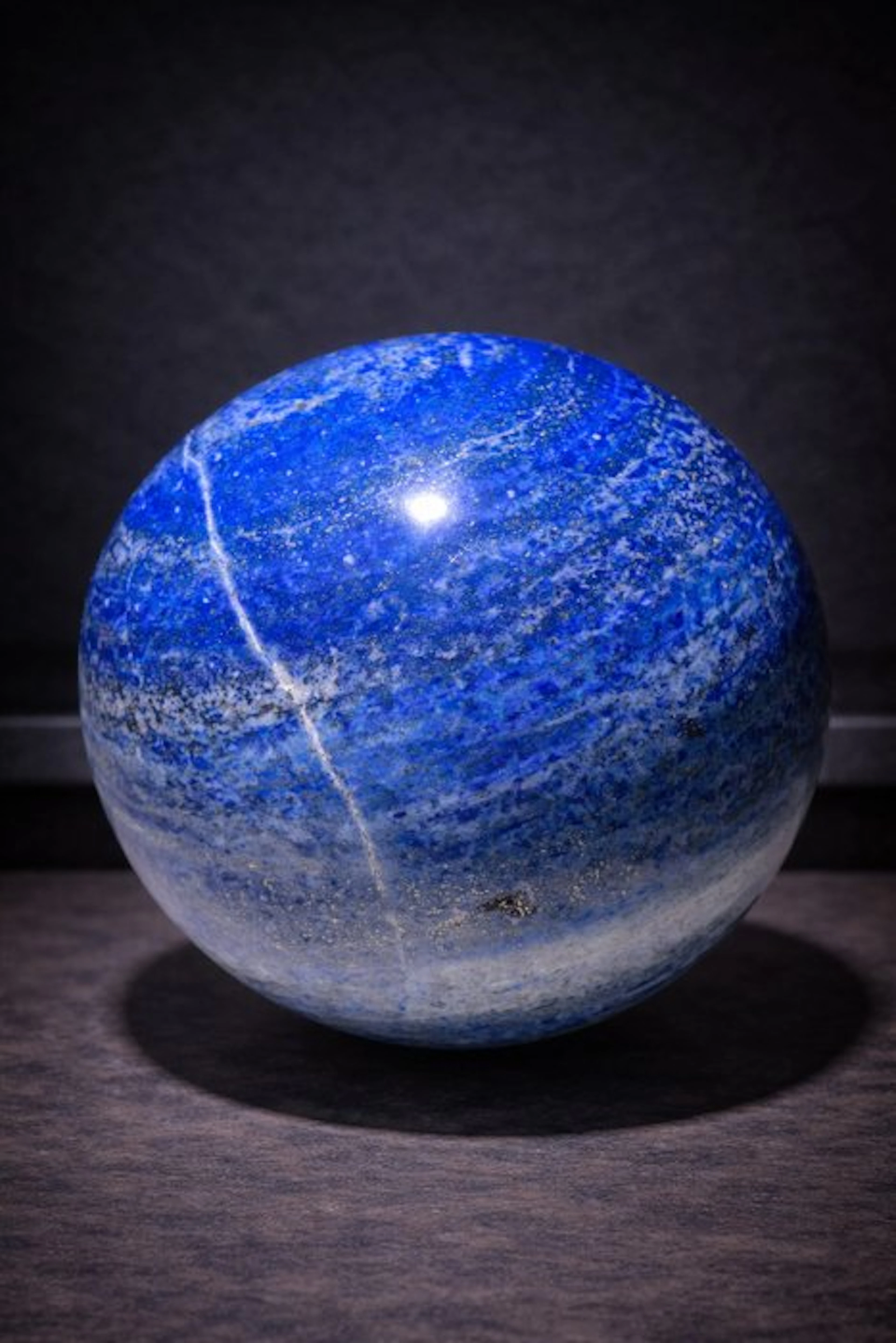 Lapis lazuli - XL Sphere - Ø 137mm - Intense Blue...