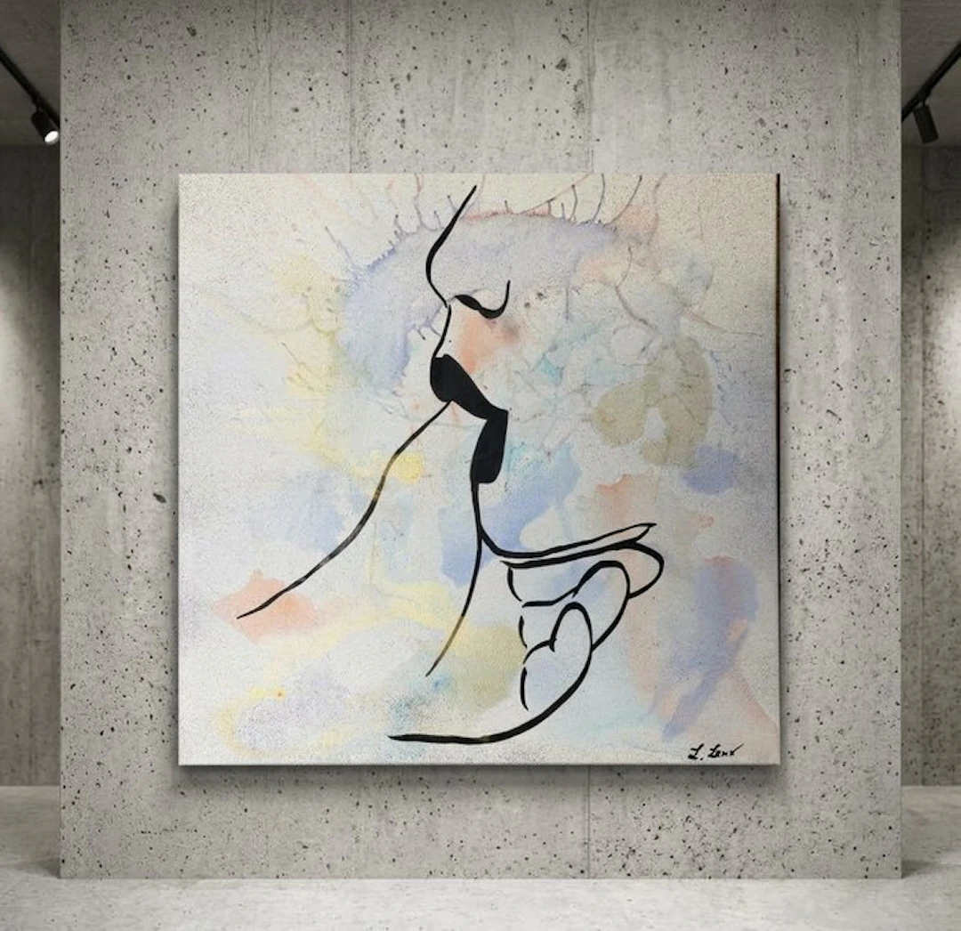 LΛURΞNCΞ LΞXX - "Gentle Touch" XL Unikat 80 x 80 cm