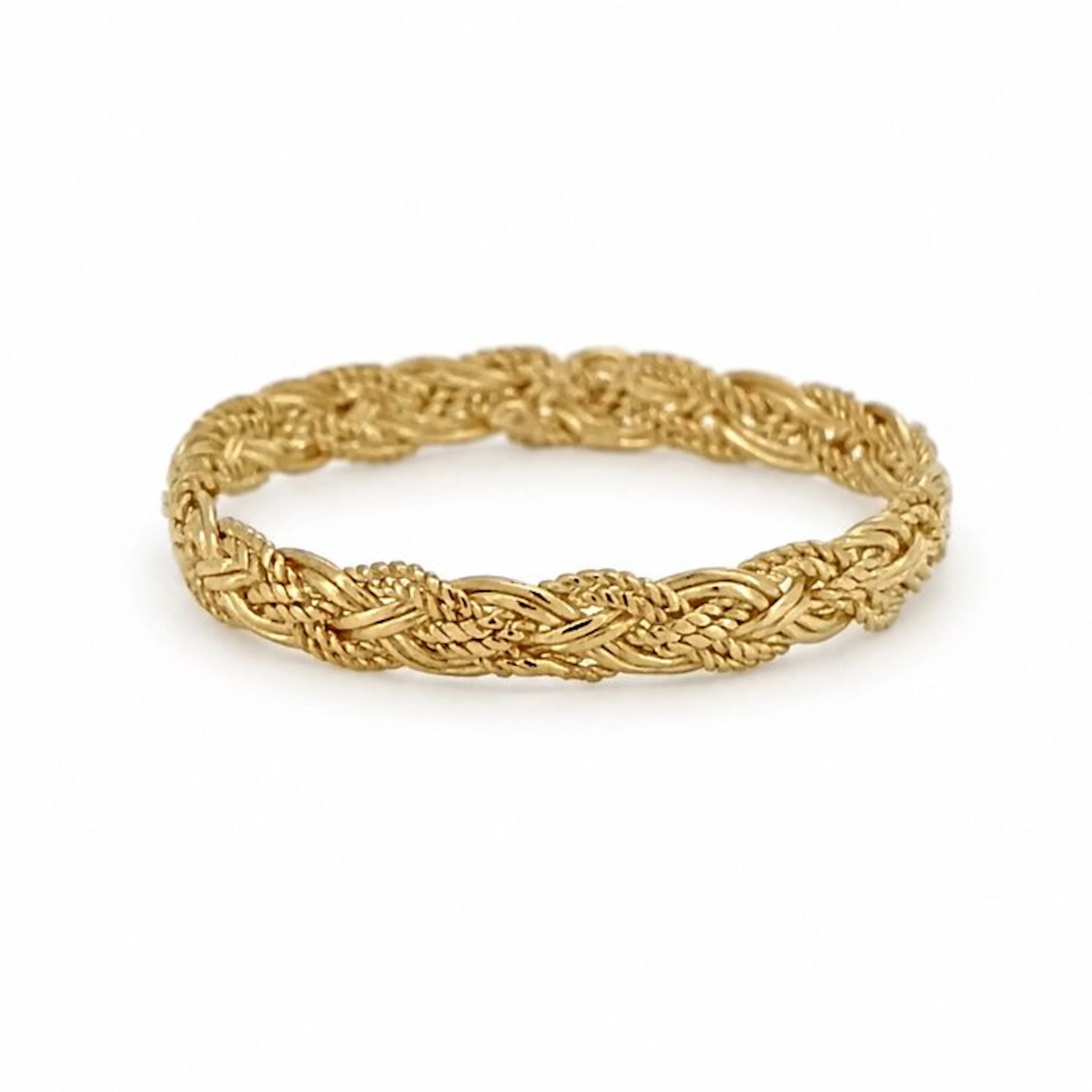 No reserve price - Ring - 18 kt. Yellow gold - Made in Italy - Handmade