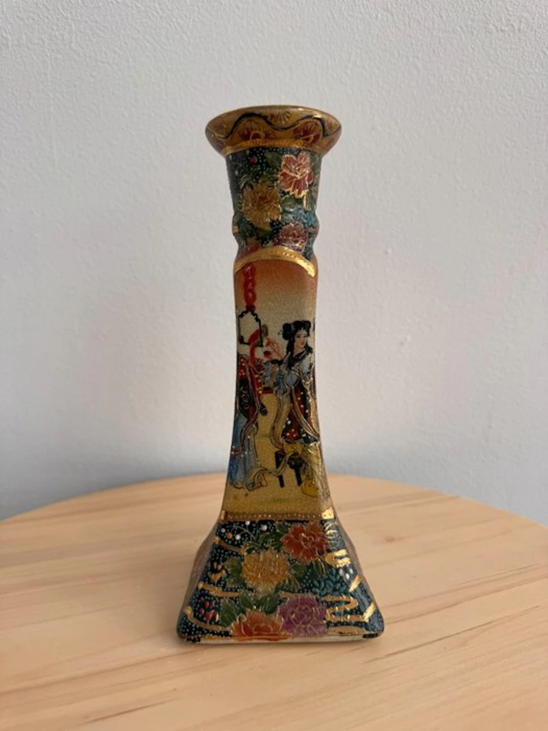 Candlestick - Pottery - Satsuma pottery
