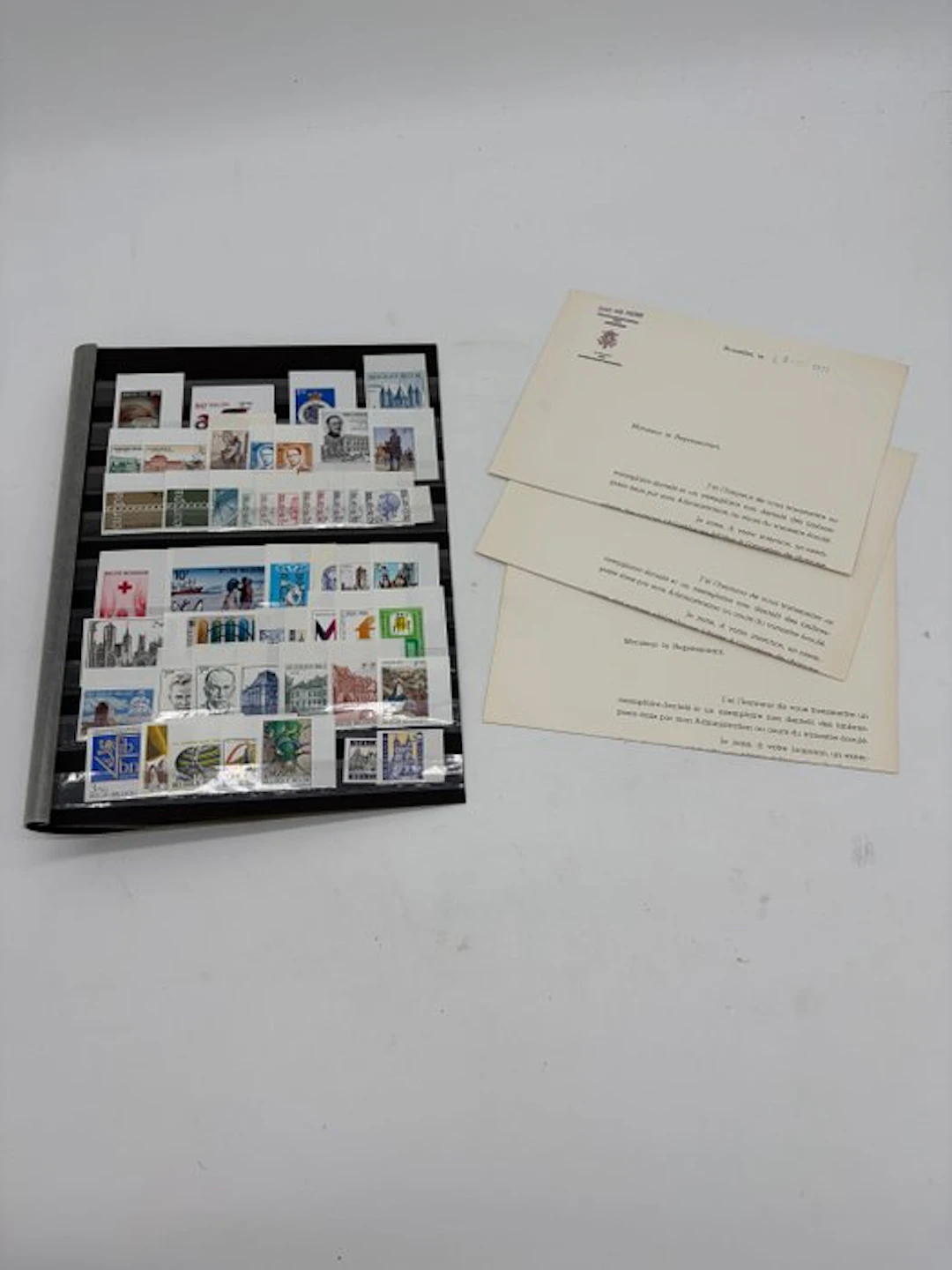 Belgium 1971/1971 - Complete year 1971, unperforated - with ministerial mail