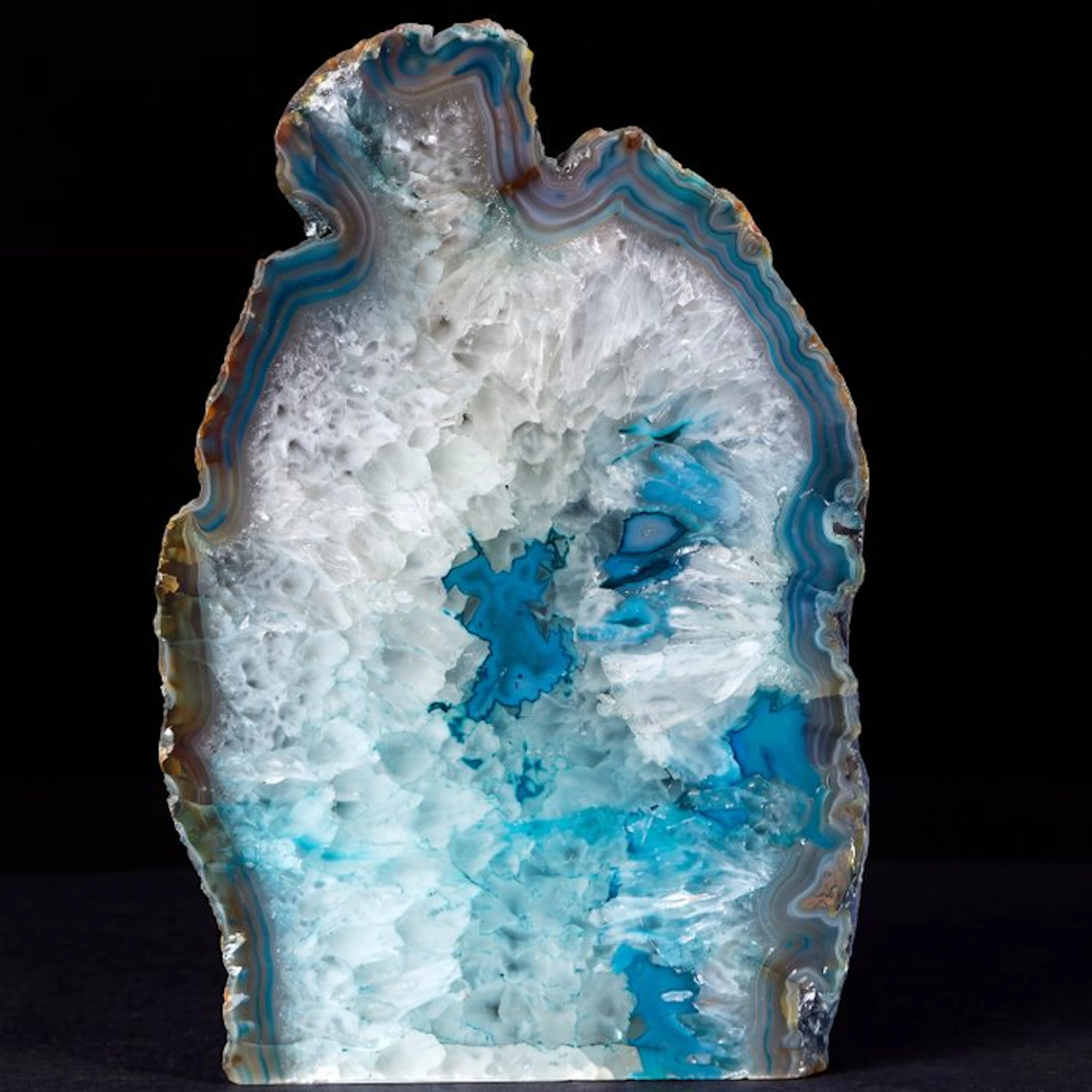 Groen Agate - 22x14x5 cm - Geode- 2.65 kg