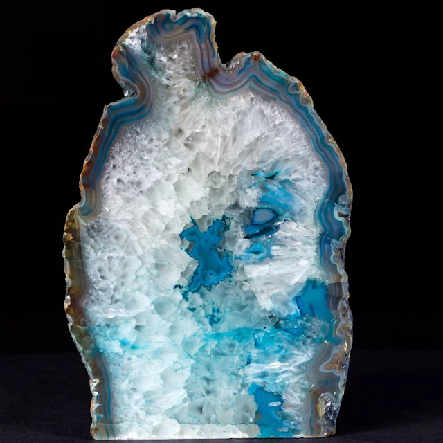 Groen Agate - 22x14x5 cm - Geode- 2.65 kg