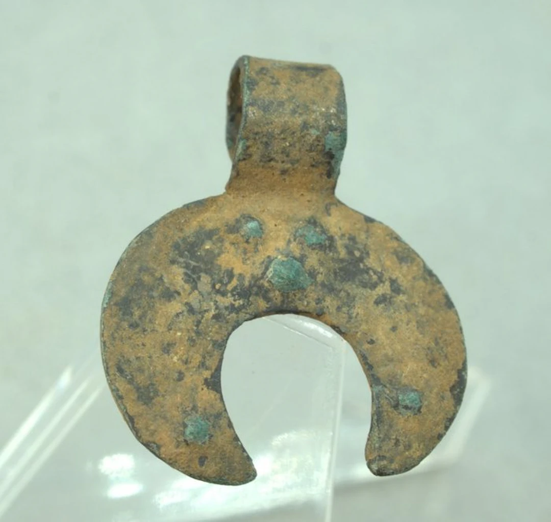 Middle Bronze age Bronze Lunar Amulet - 22 mm