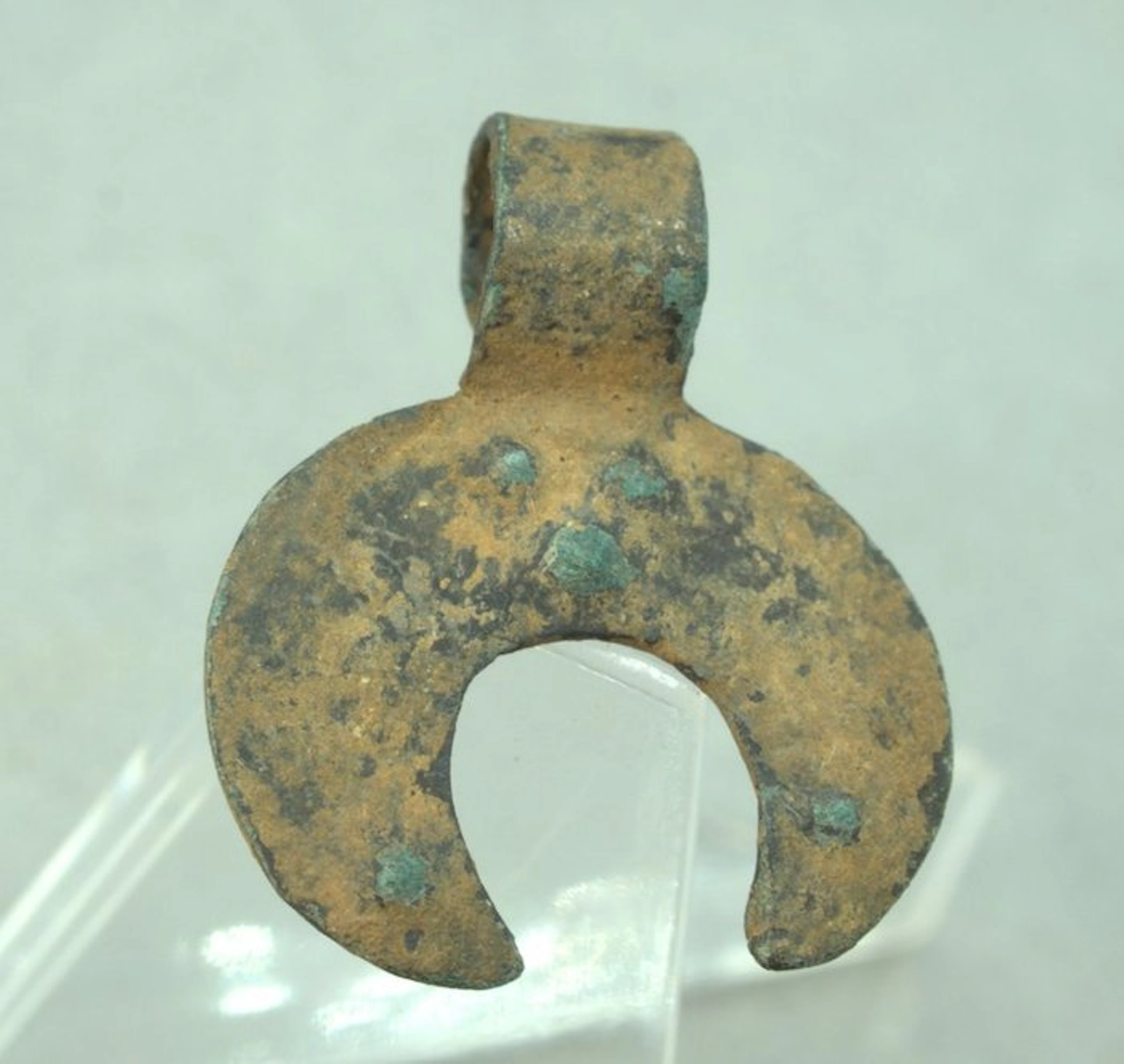 Middle Bronze age Bronze Lunar Amulet - 22 mm