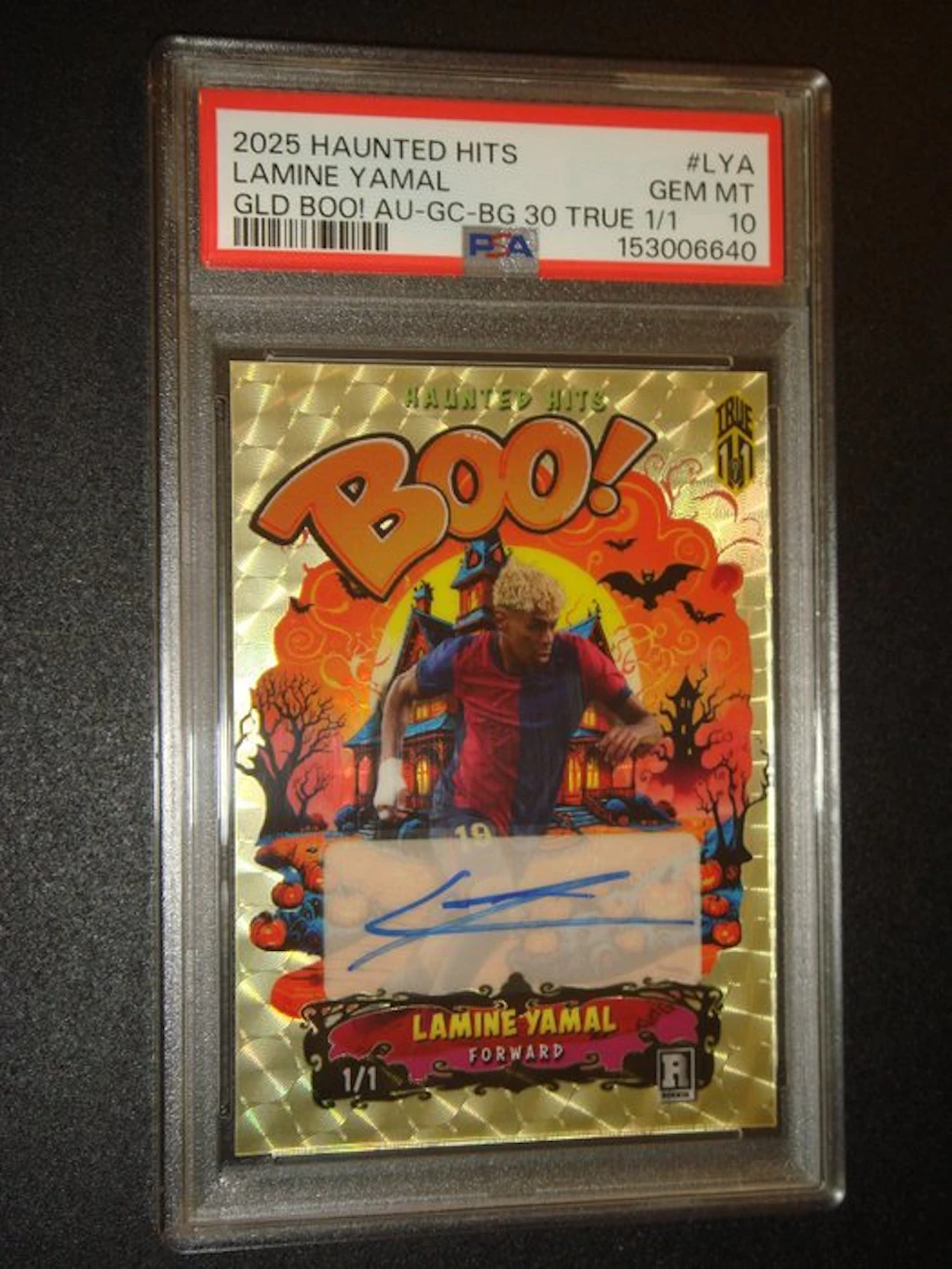 2025 Wild Card Haunted Hits Lamine Yamal d3HHTBO-LYA Autographed card