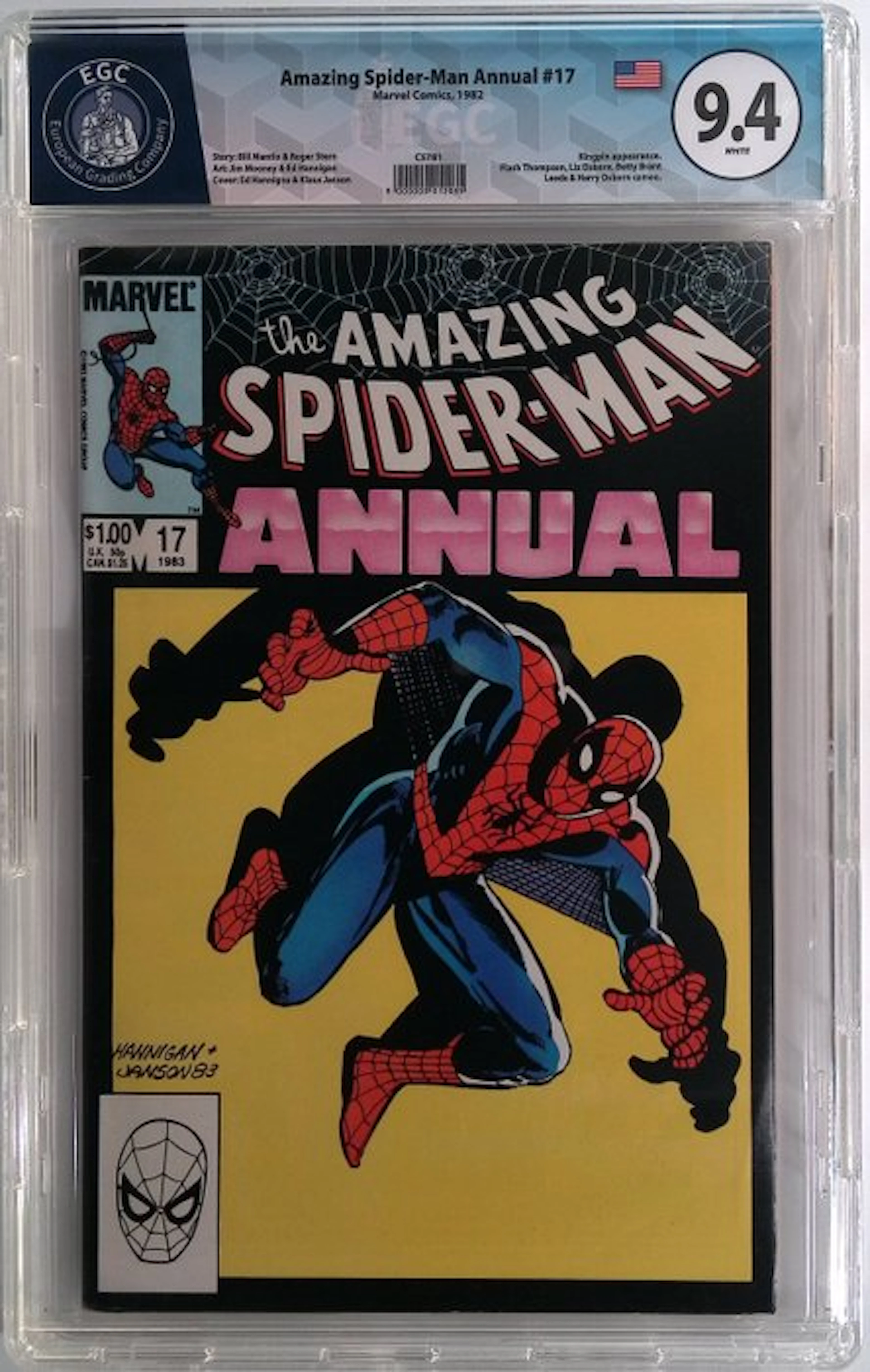 Amazing Spider-Man Annual #17 - EGC 9.4 - 1 Graded comic - First edition - 1982