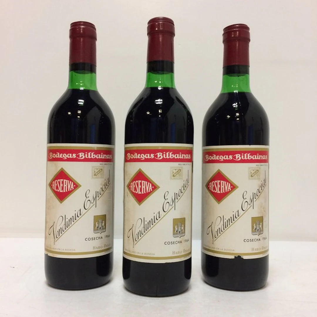 1964 Bodegas Bilbainas, Vendimia Especial - Rioja Reserva - 3 Bottles (0.75L)