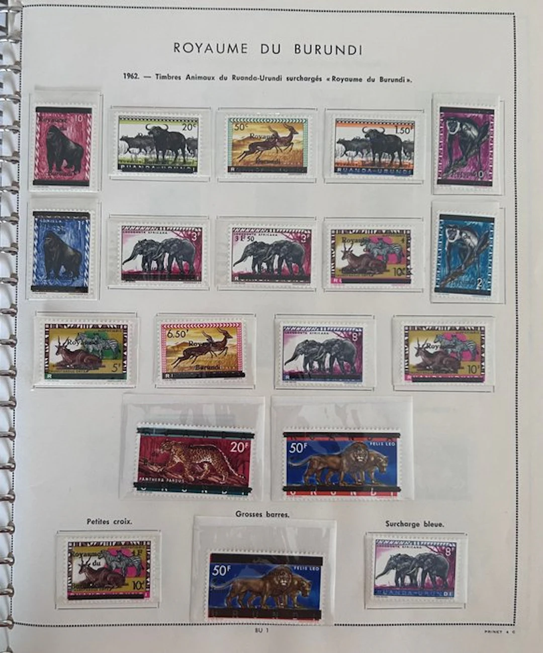 Burundi 1962/1968 - Stamp album Mint** + blocks + Airmail