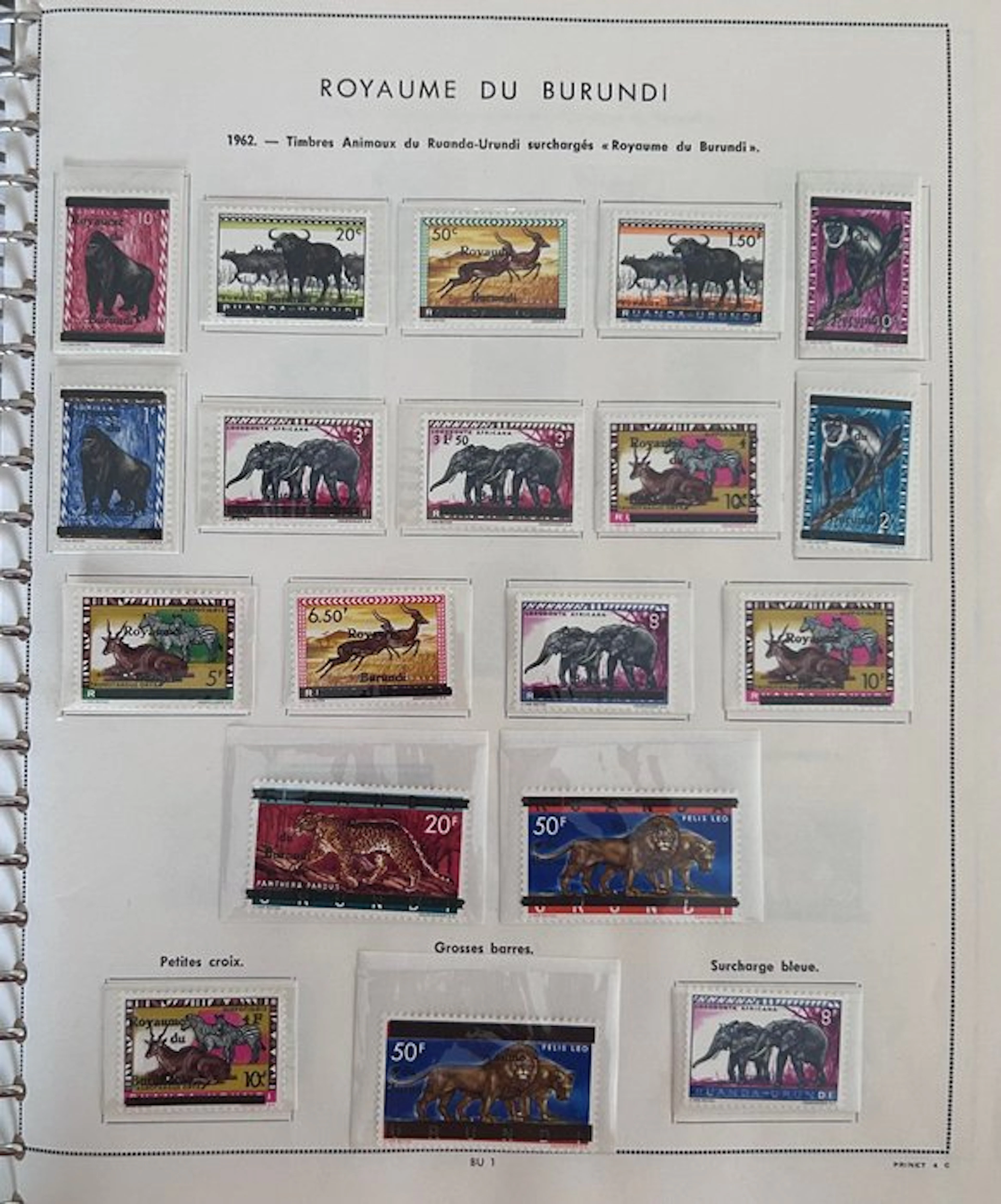 Burundi 1962/1968 - Stamp album Mint** + blocks + Airmail