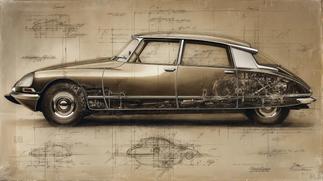 CREATIVE_HUB - Citroen DS Initiale in Da Vinci Stile