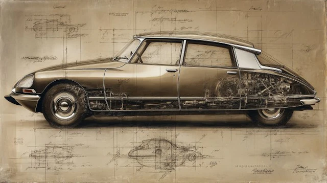 CREATIVE_HUB - Citroen DS Initiale in Da Vinci Stile
