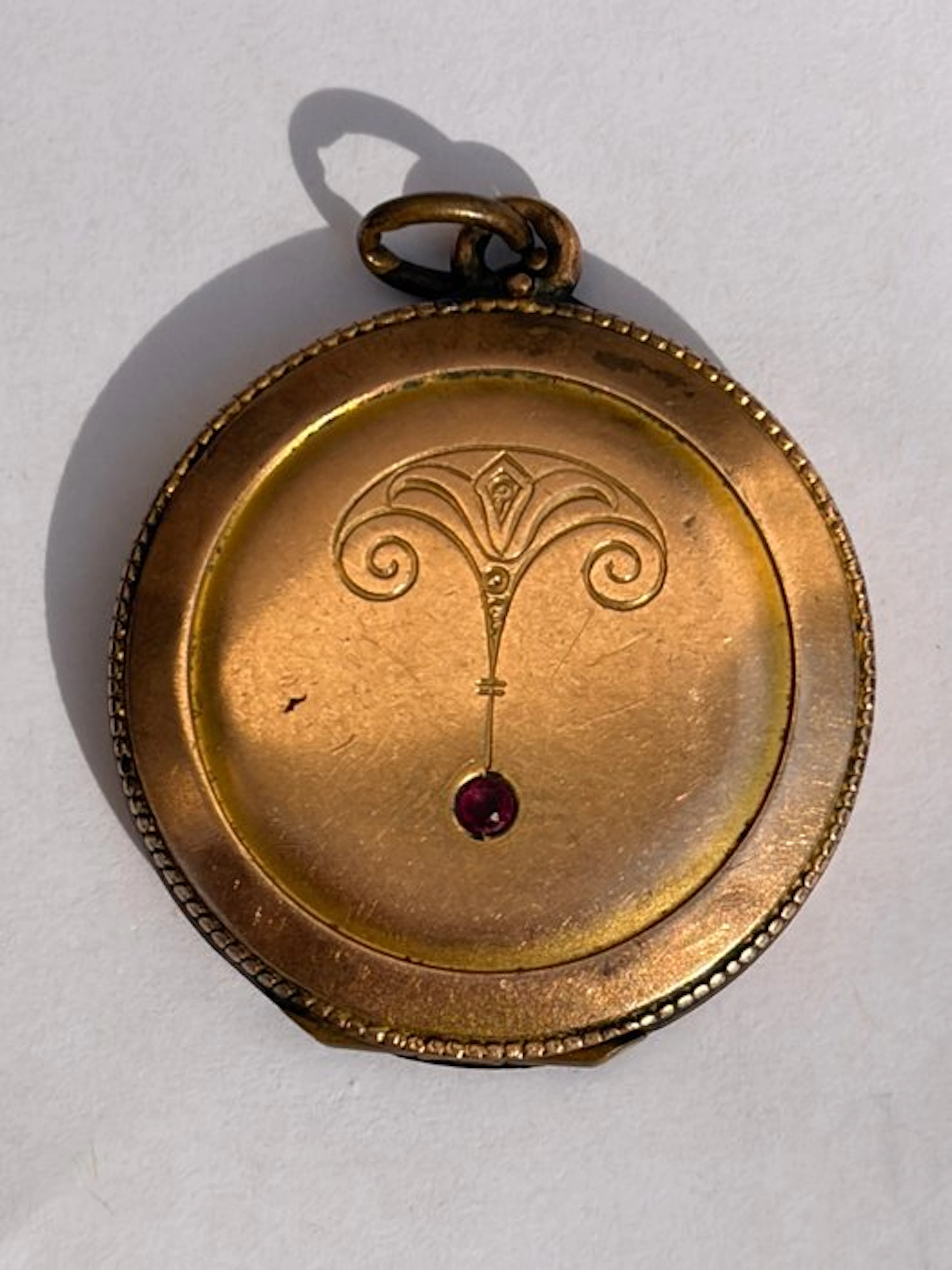 No reserve price - Pendant Medallion Art Nouveau...