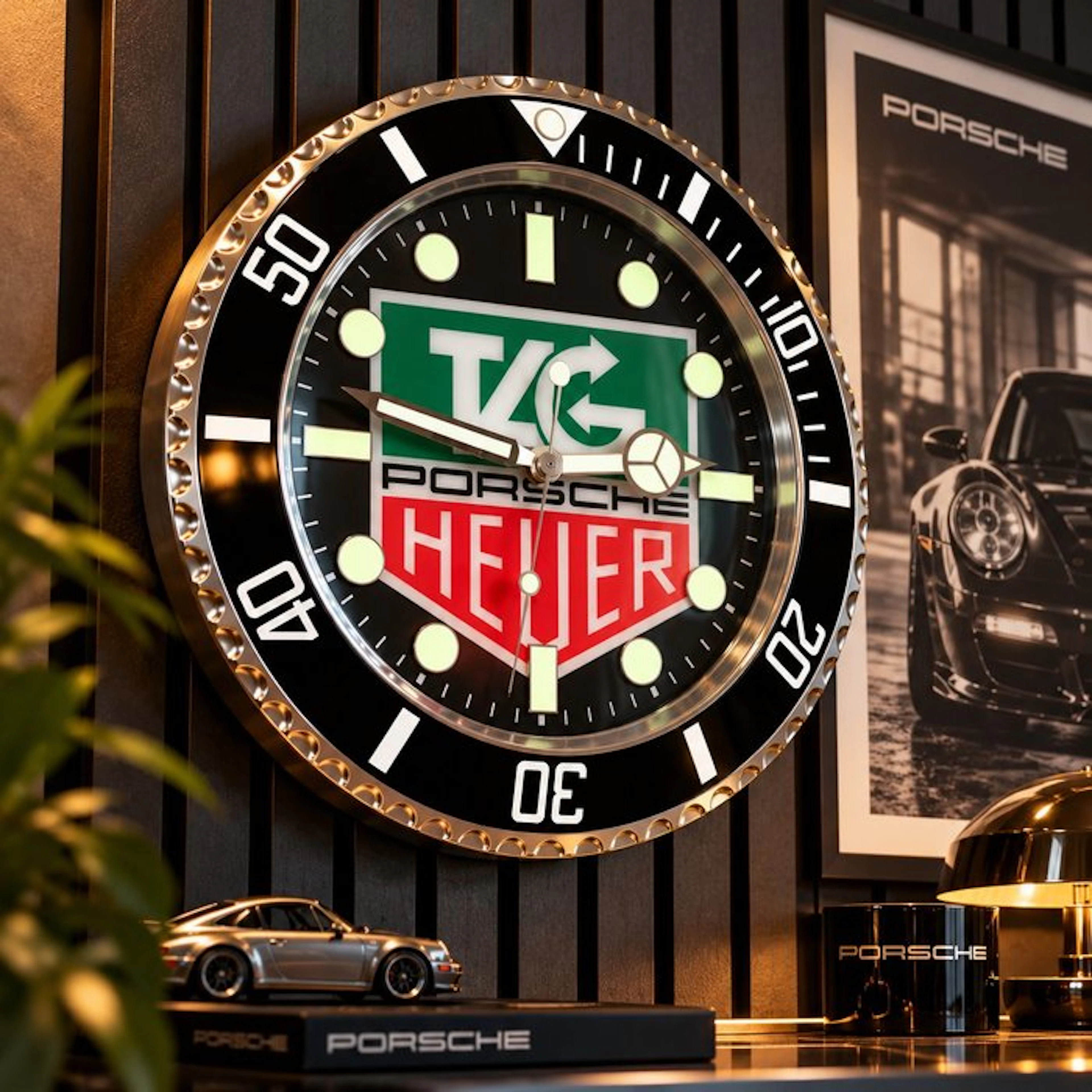 Wall clock - Steel - 2020+ - Porsche & TAG Heuer