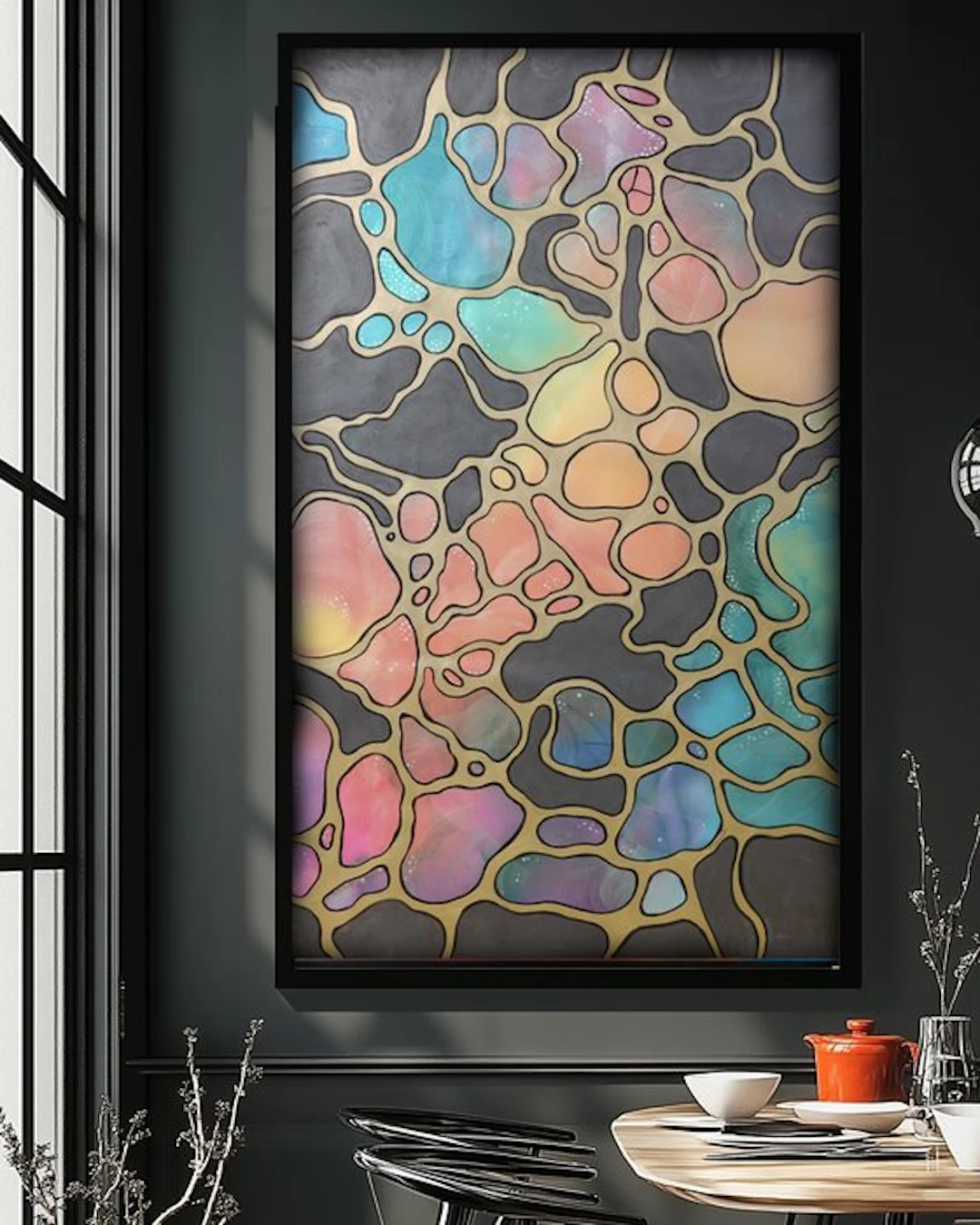 Ksavera - Pearl Abstract A1421 - textured painting on XXL canvas